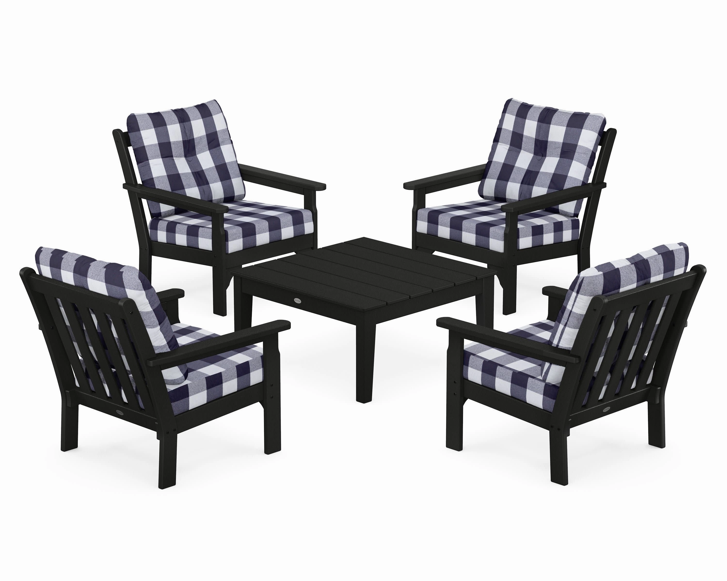 Vineyard 5-Piece Deep Seating Conversation Set