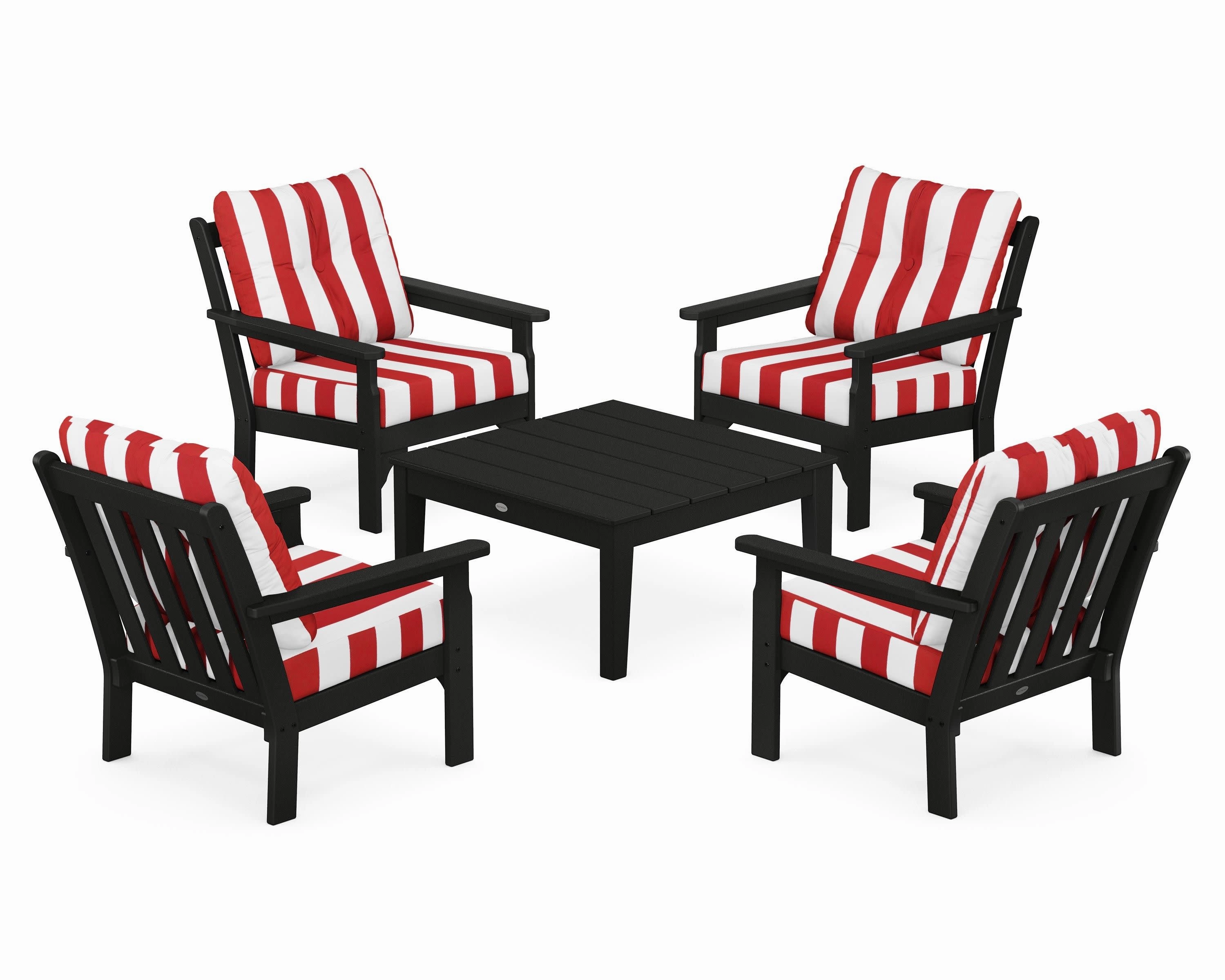 Vineyard 5-Piece Deep Seating Conversation Set