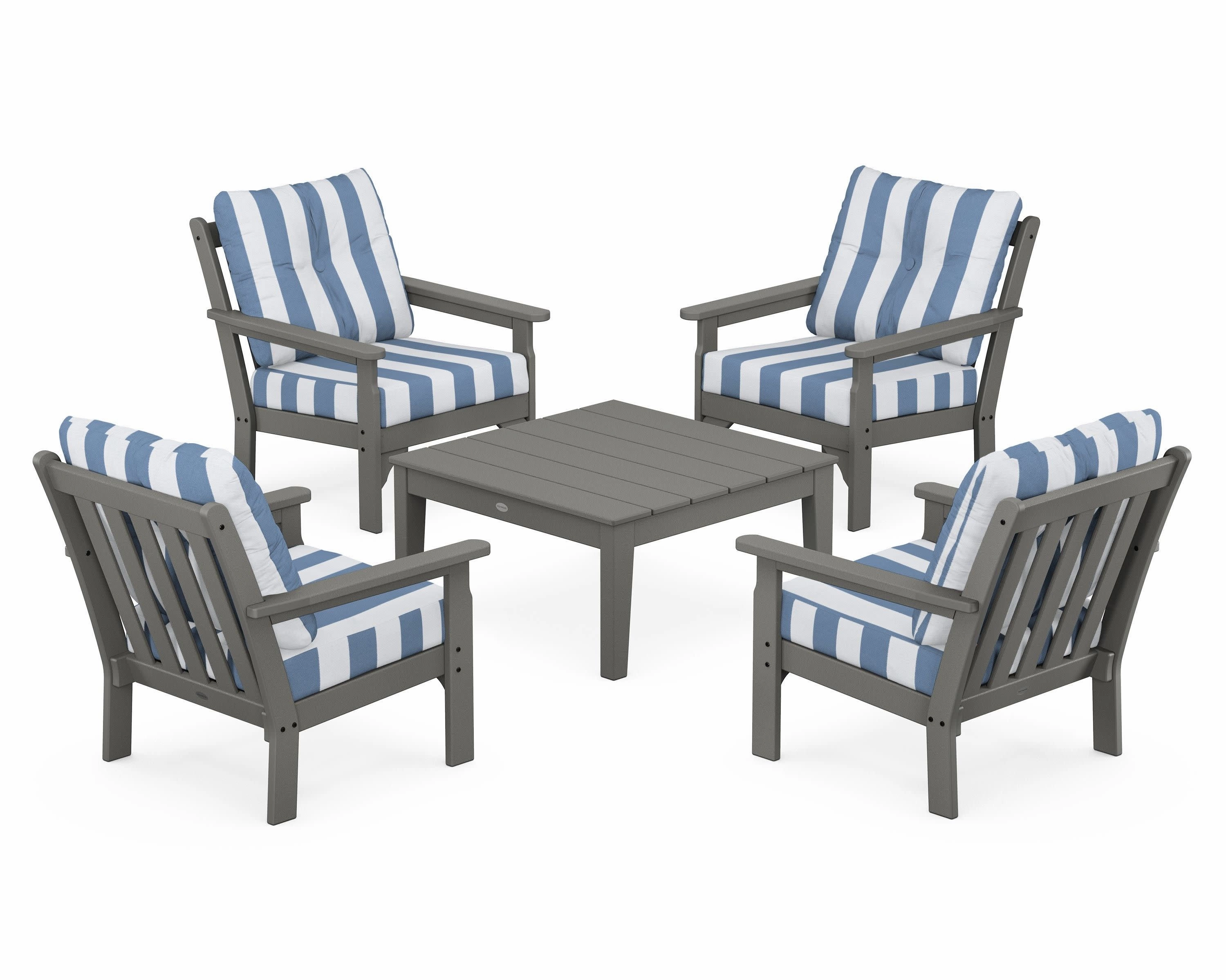 Vineyard 5-Piece Deep Seating Conversation Set