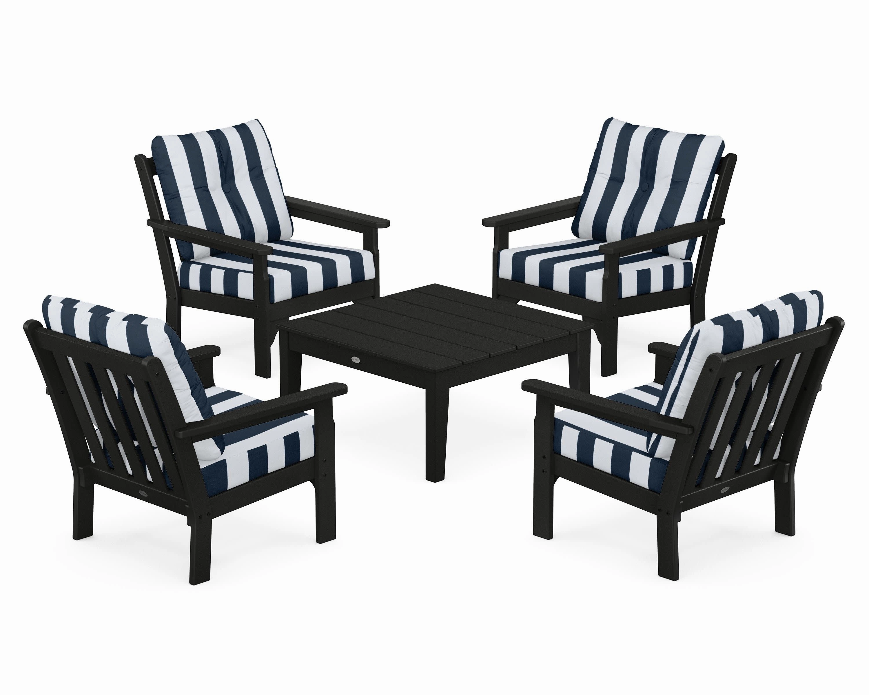 Vineyard 5-Piece Deep Seating Conversation Set