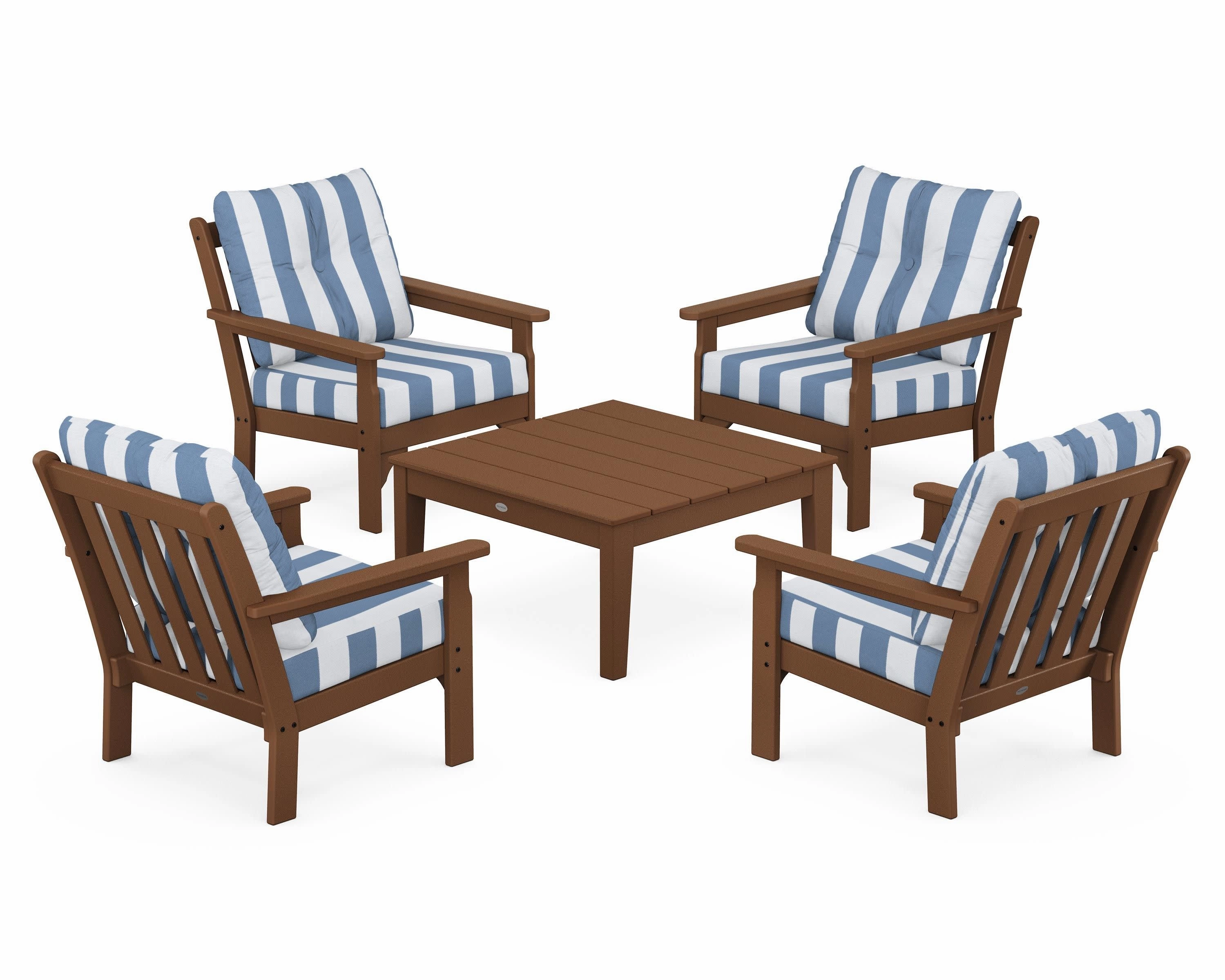Vineyard 5-Piece Deep Seating Conversation Set