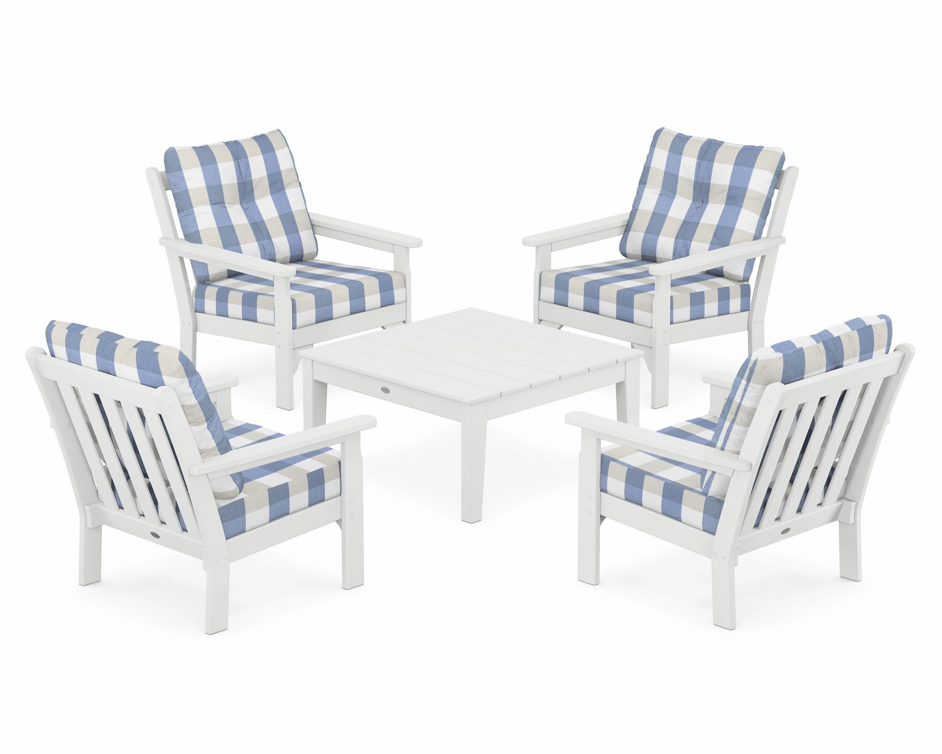 Vineyard 5-Piece Deep Seating Conversation Set