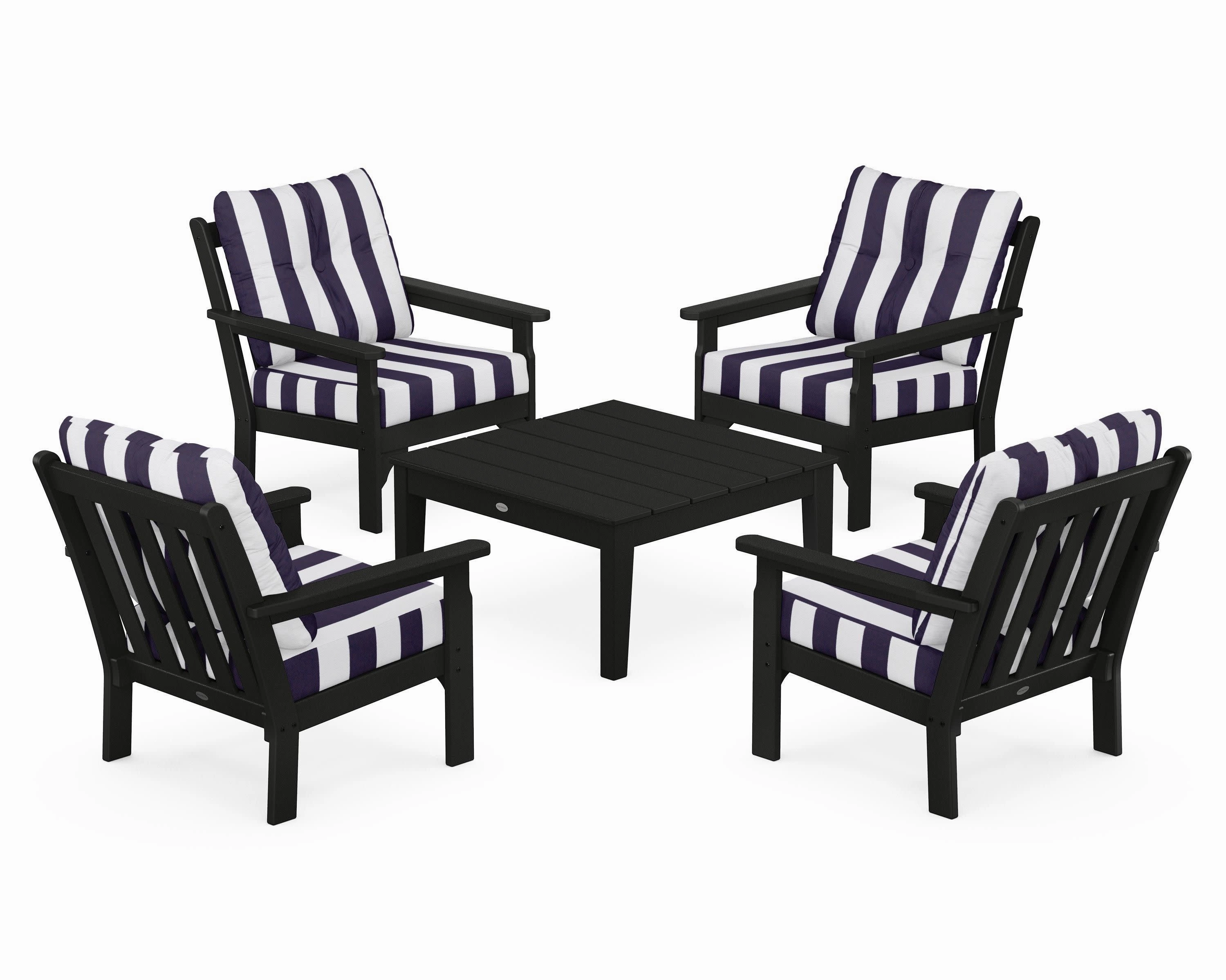 Vineyard 5-Piece Deep Seating Conversation Set