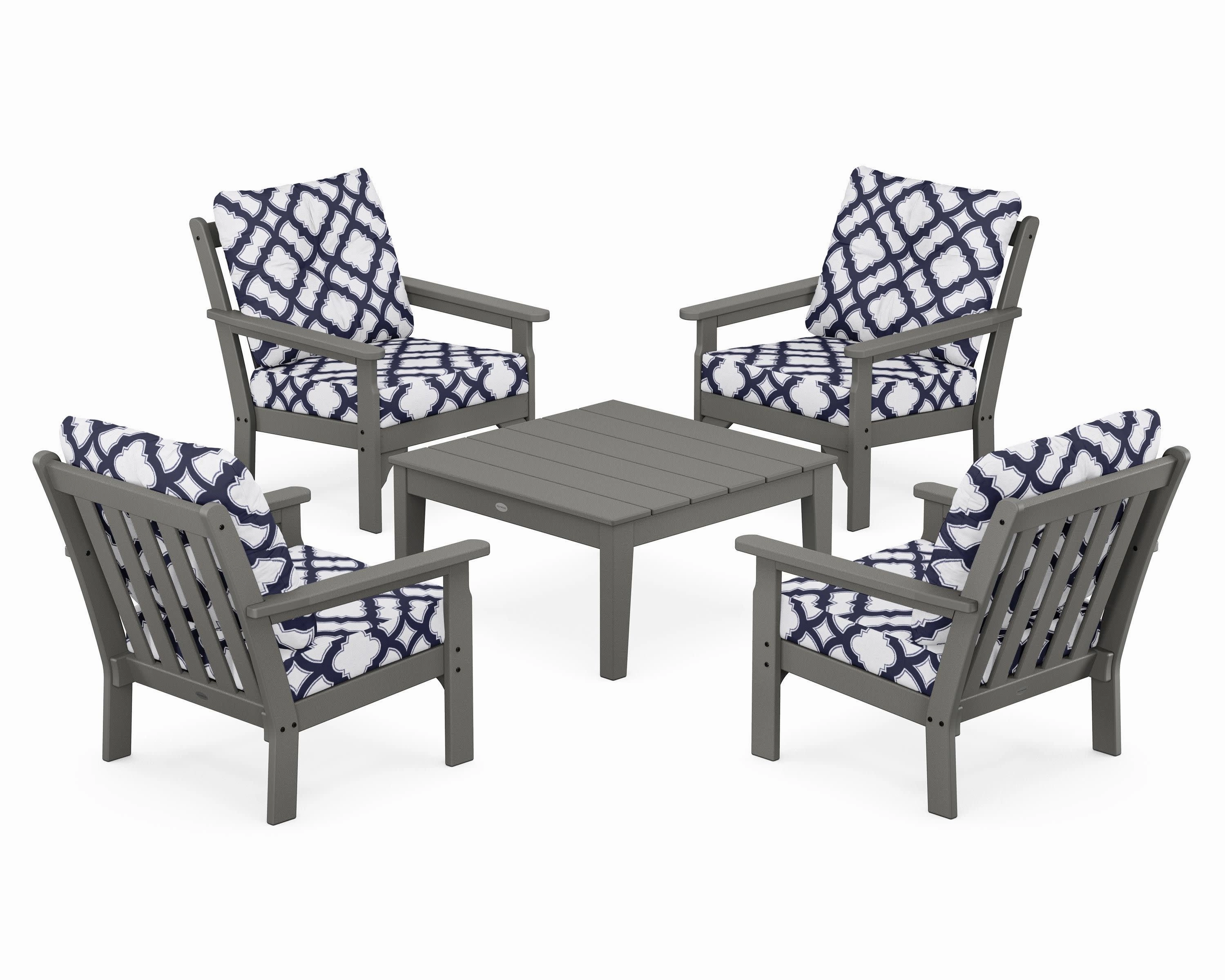 Vineyard 5-Piece Deep Seating Conversation Set
