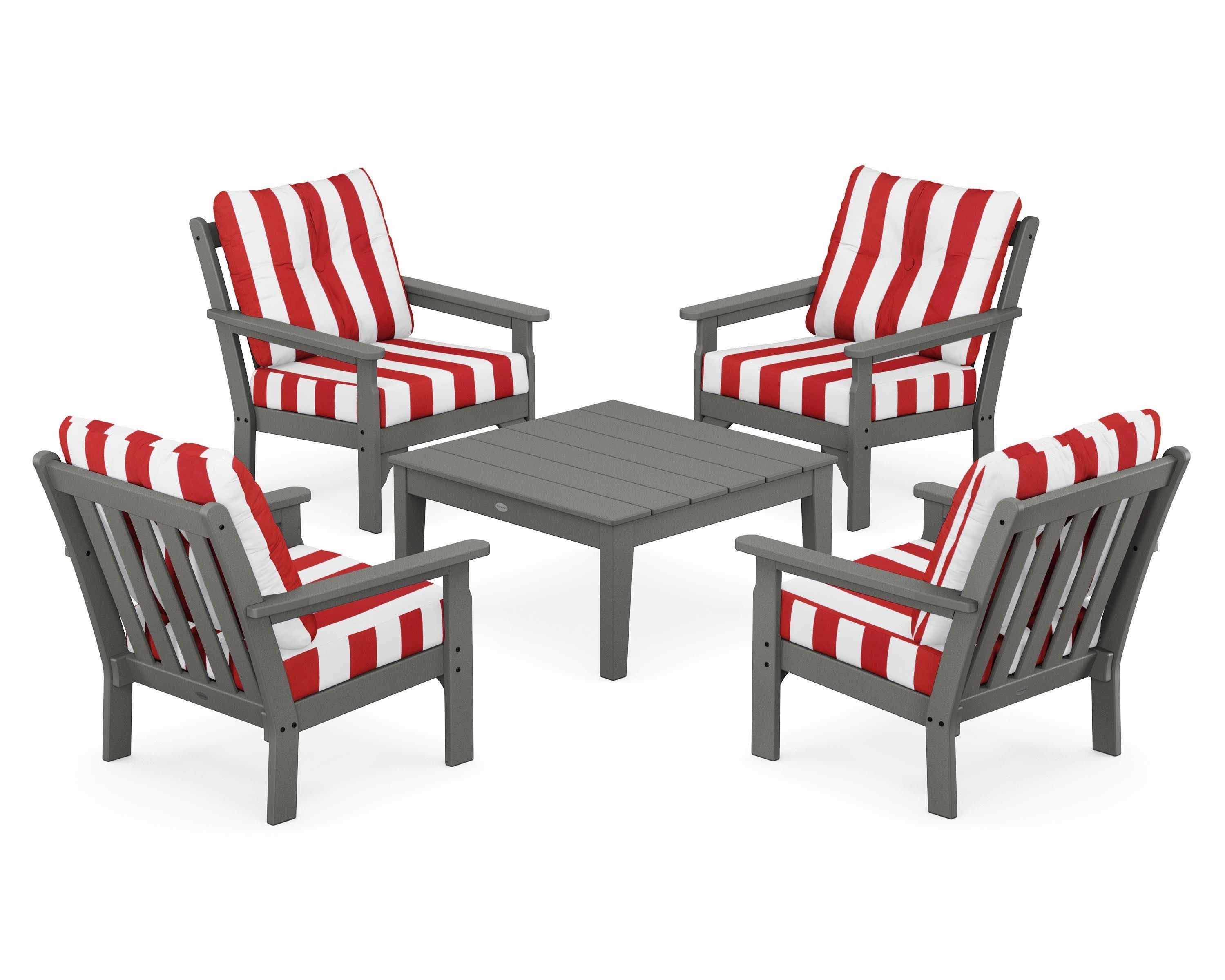 Vineyard 5-Piece Deep Seating Conversation Set
