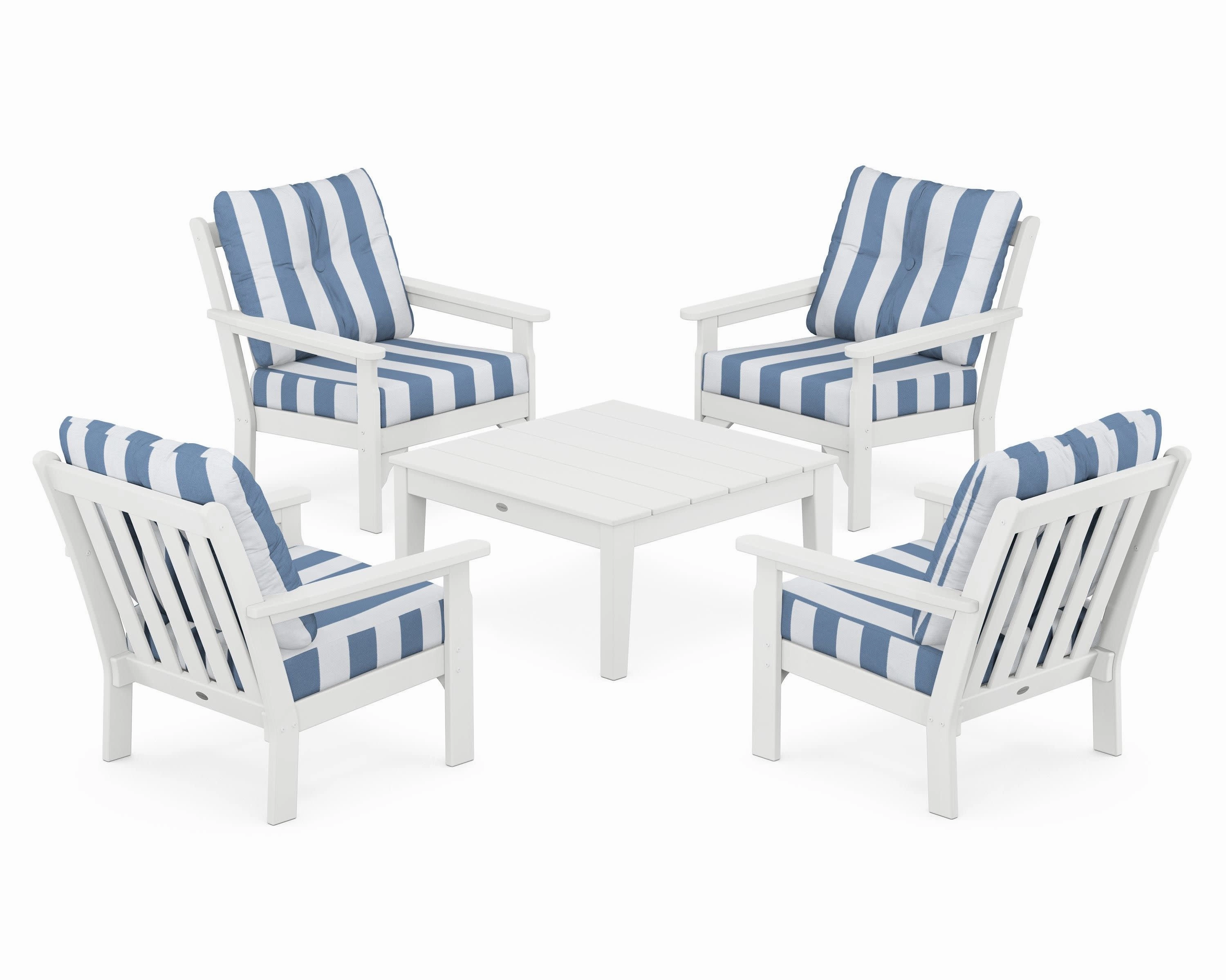 Vineyard 5-Piece Deep Seating Conversation Set