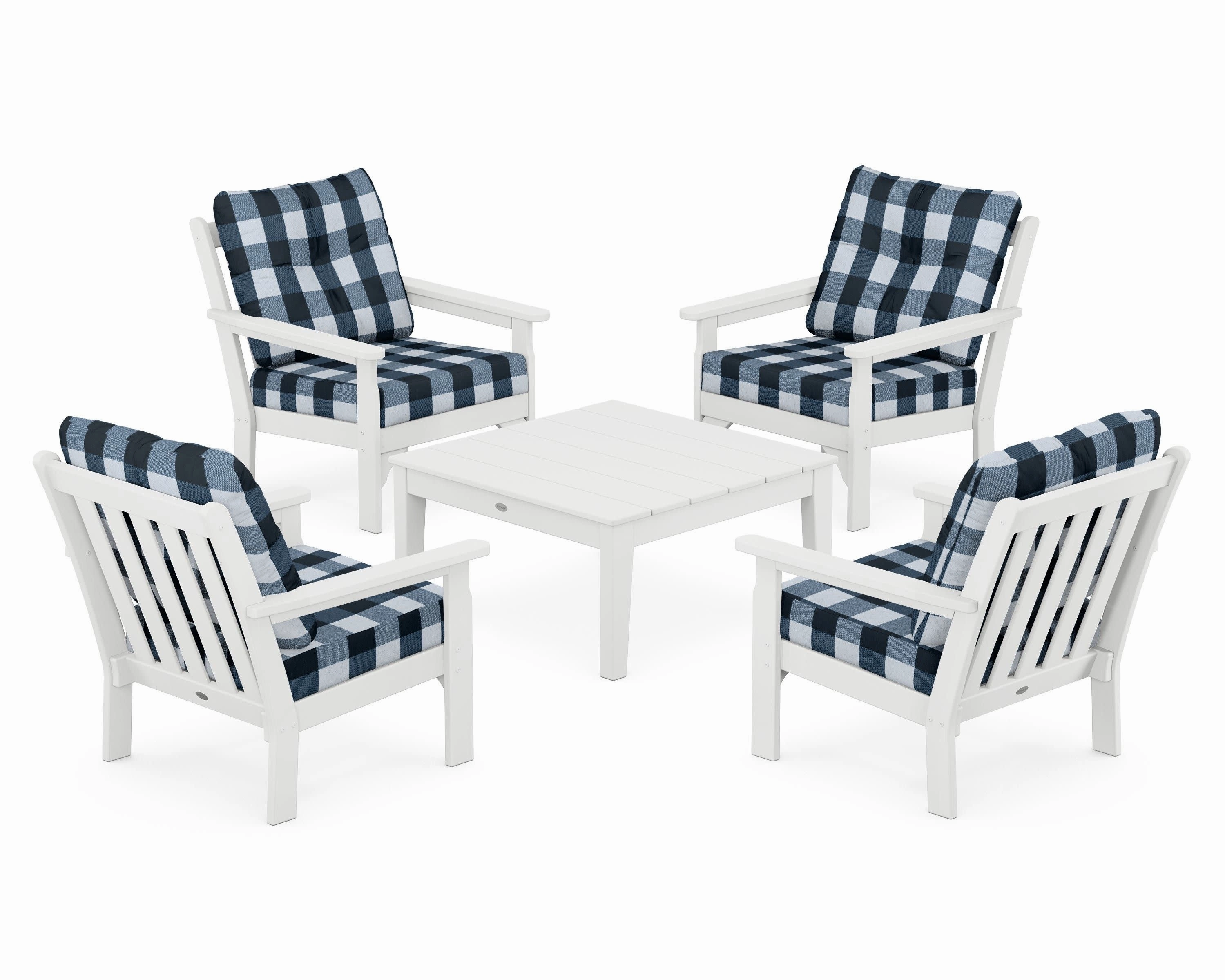 Vineyard 5-Piece Deep Seating Conversation Set