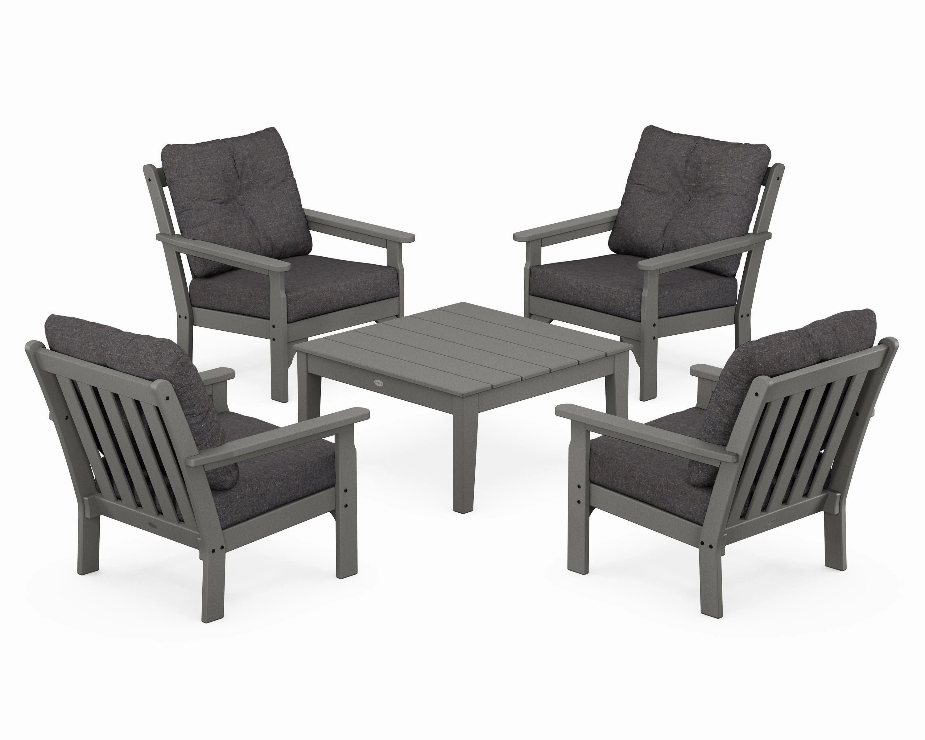 Vineyard 5-Piece Deep Seating Conversation Set