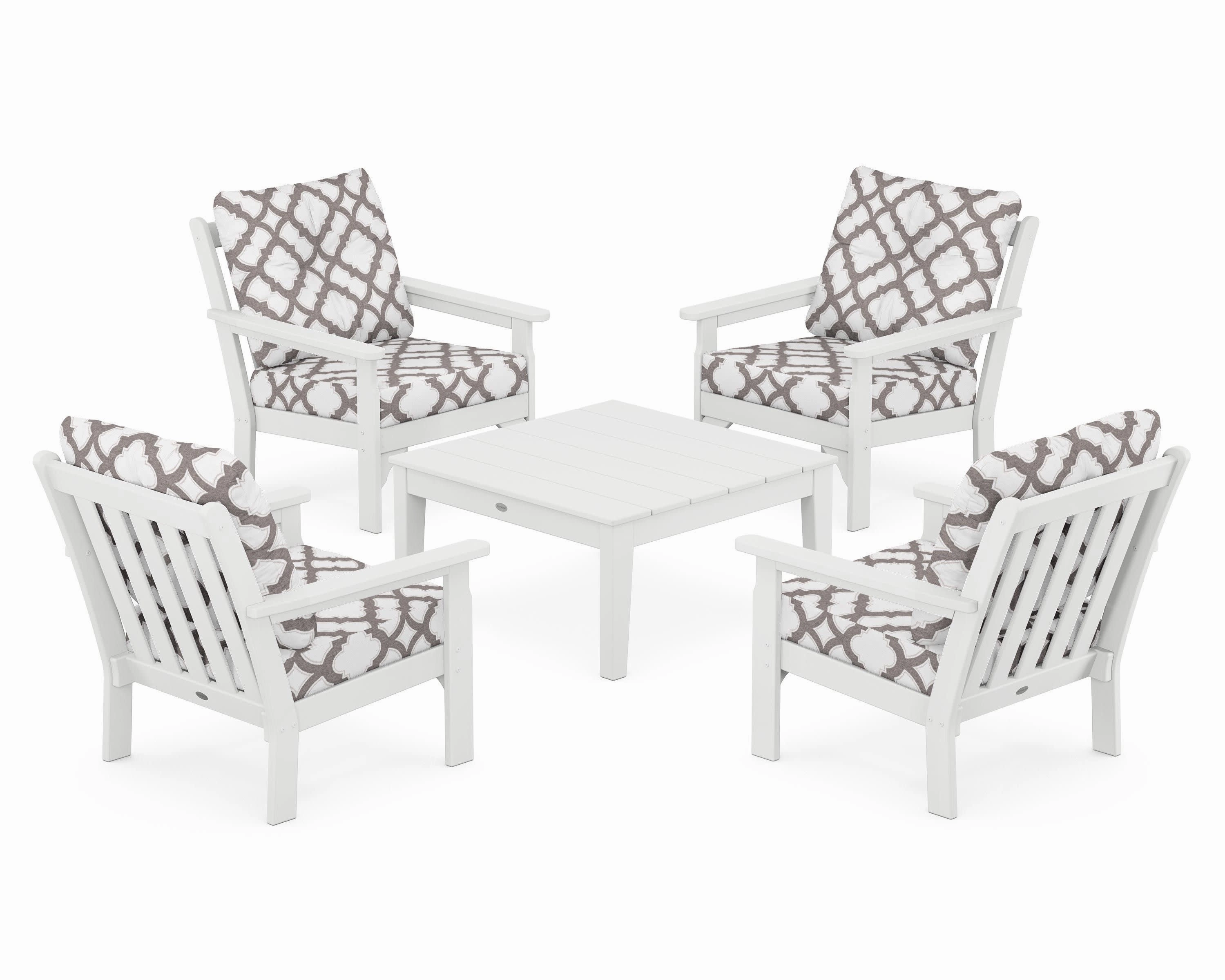 Vineyard 5-Piece Deep Seating Conversation Set