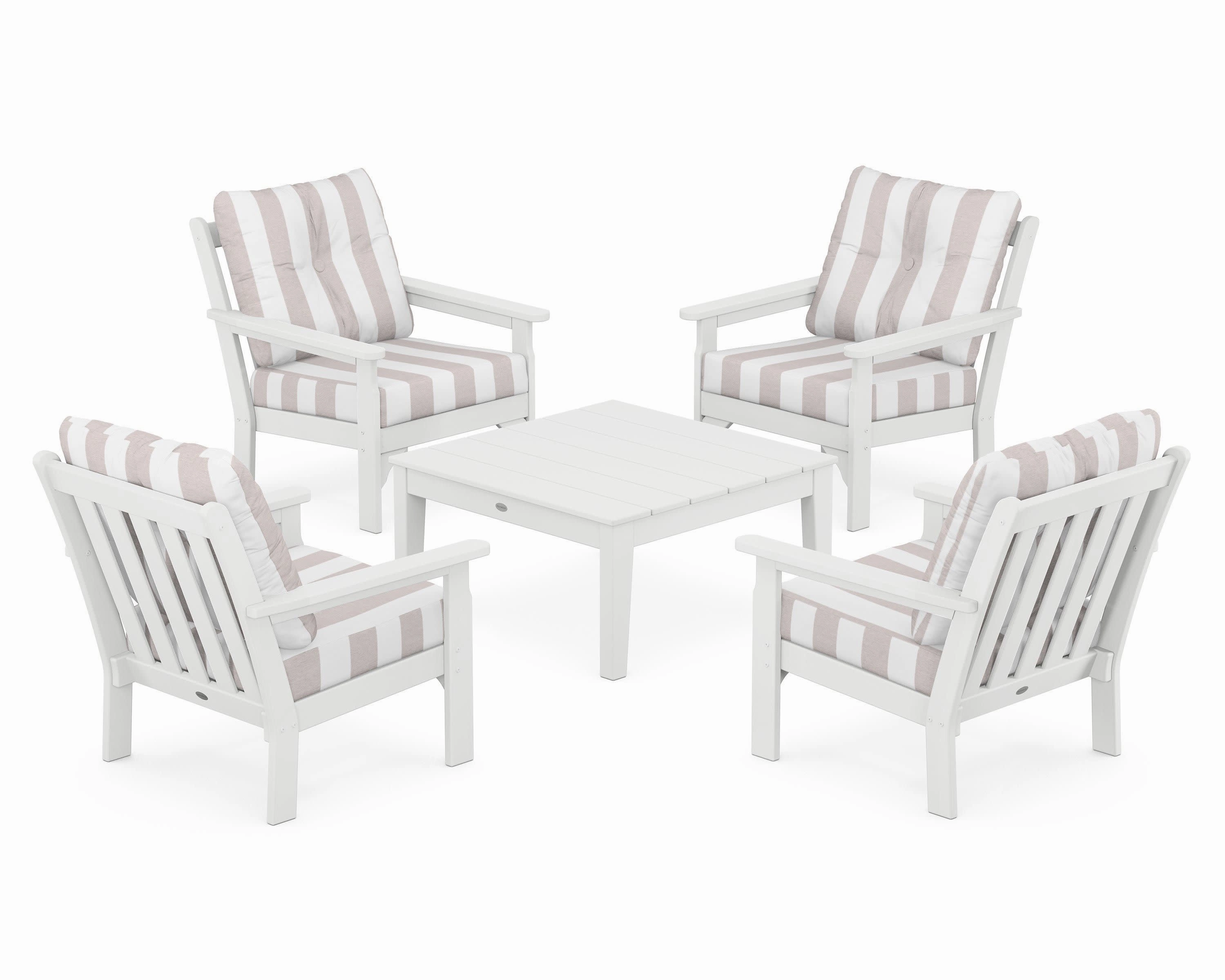 Vineyard 5-Piece Deep Seating Conversation Set