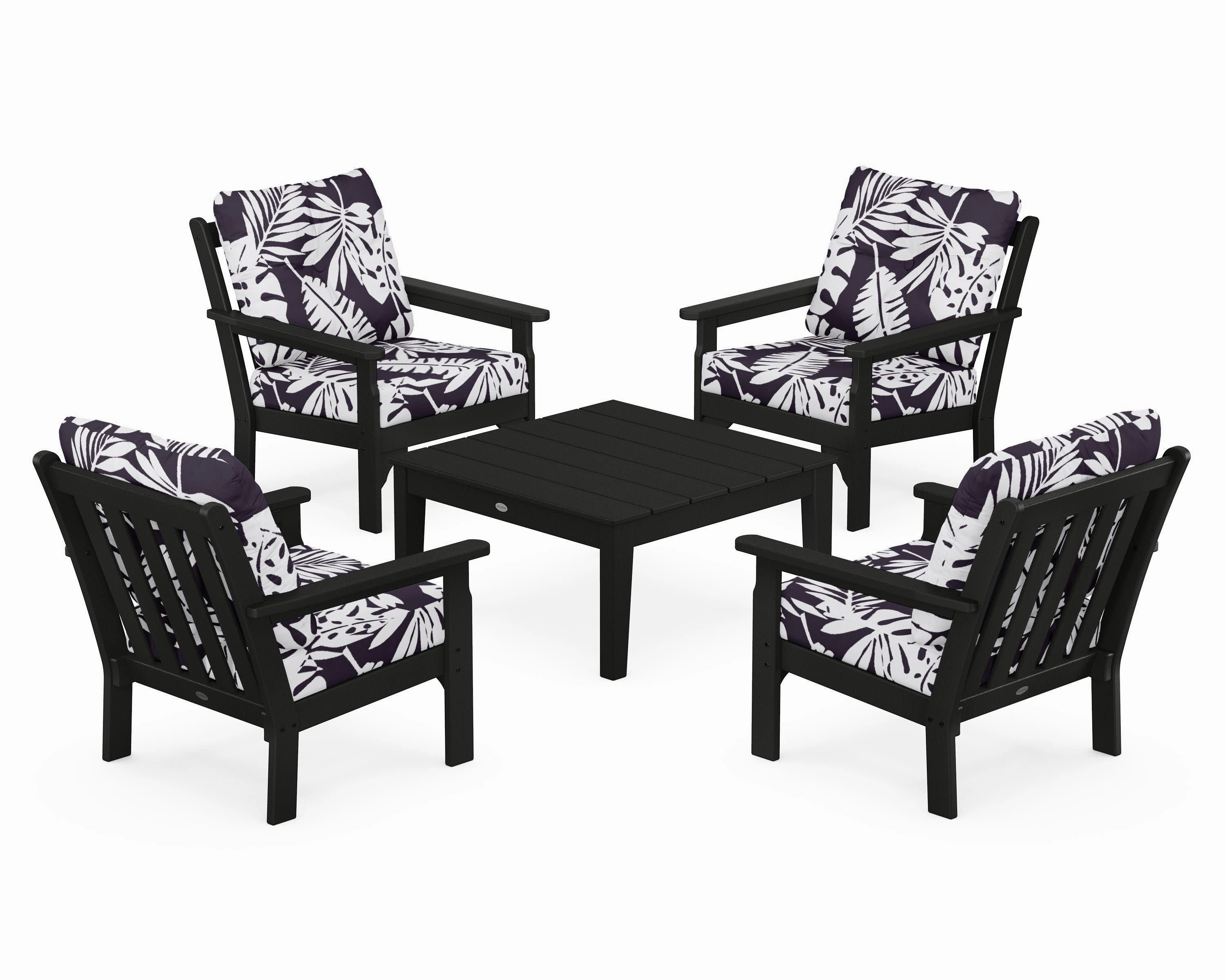 Vineyard 5-Piece Deep Seating Conversation Set