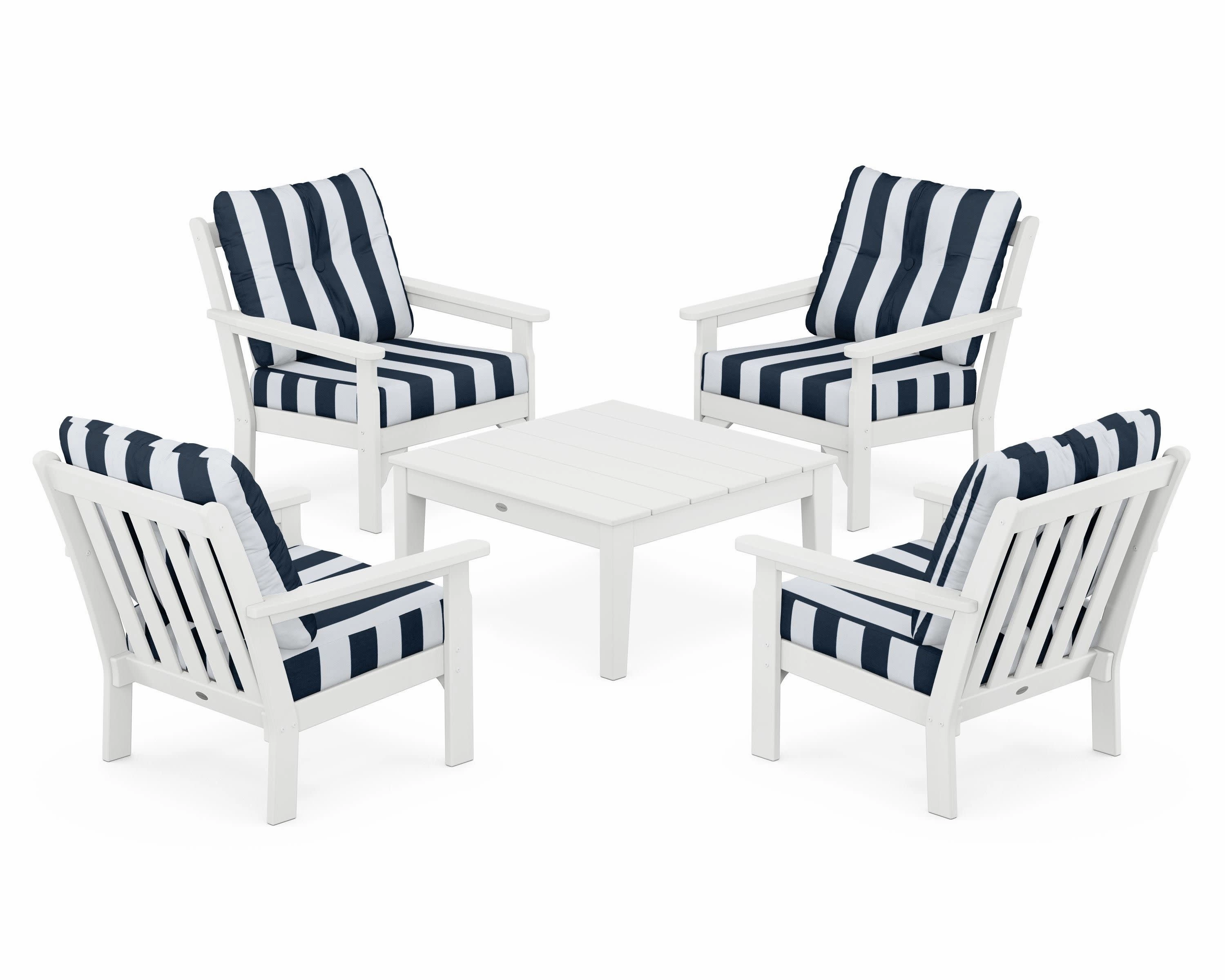 Vineyard 5-Piece Deep Seating Conversation Set