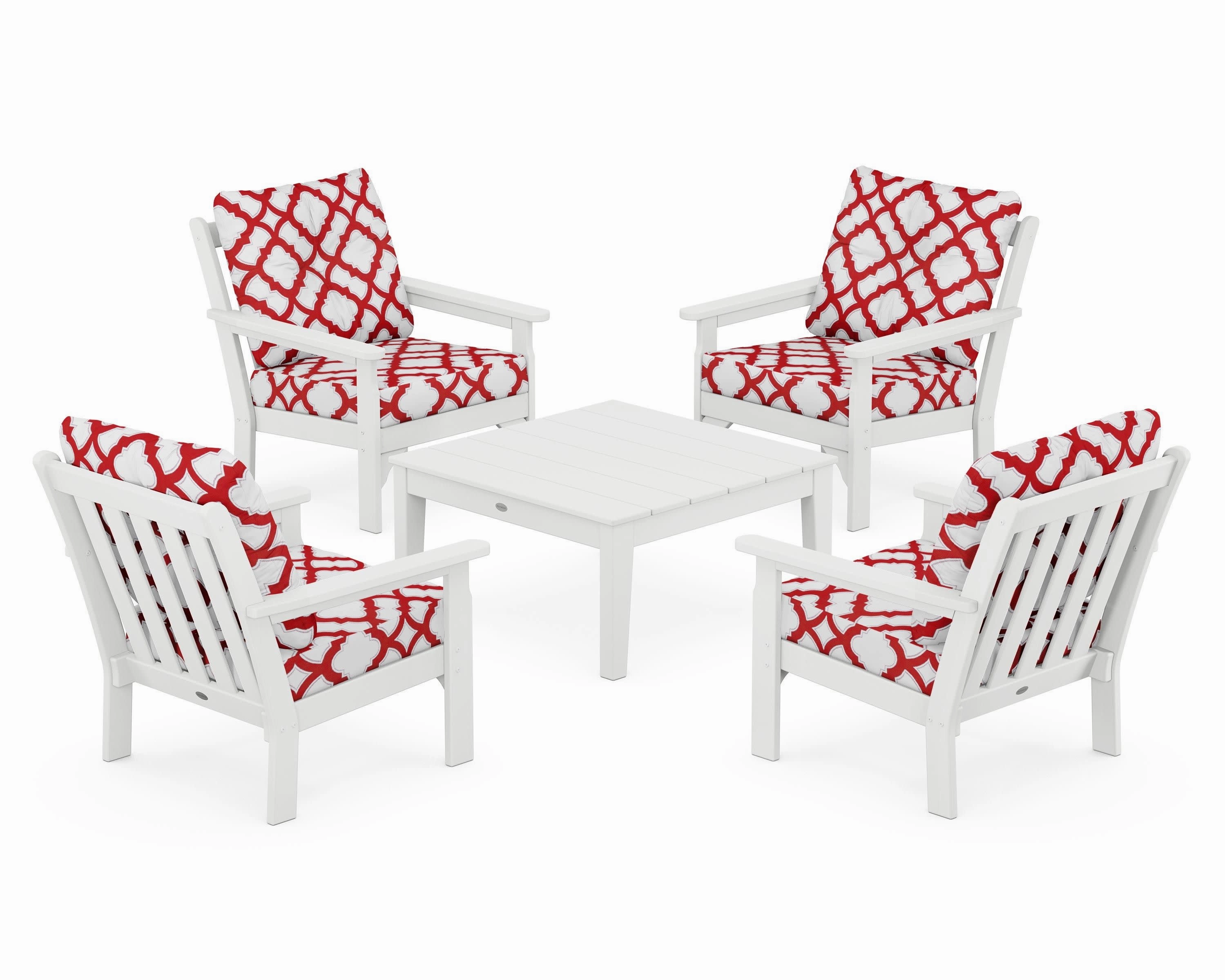 Vineyard 5-Piece Deep Seating Conversation Set