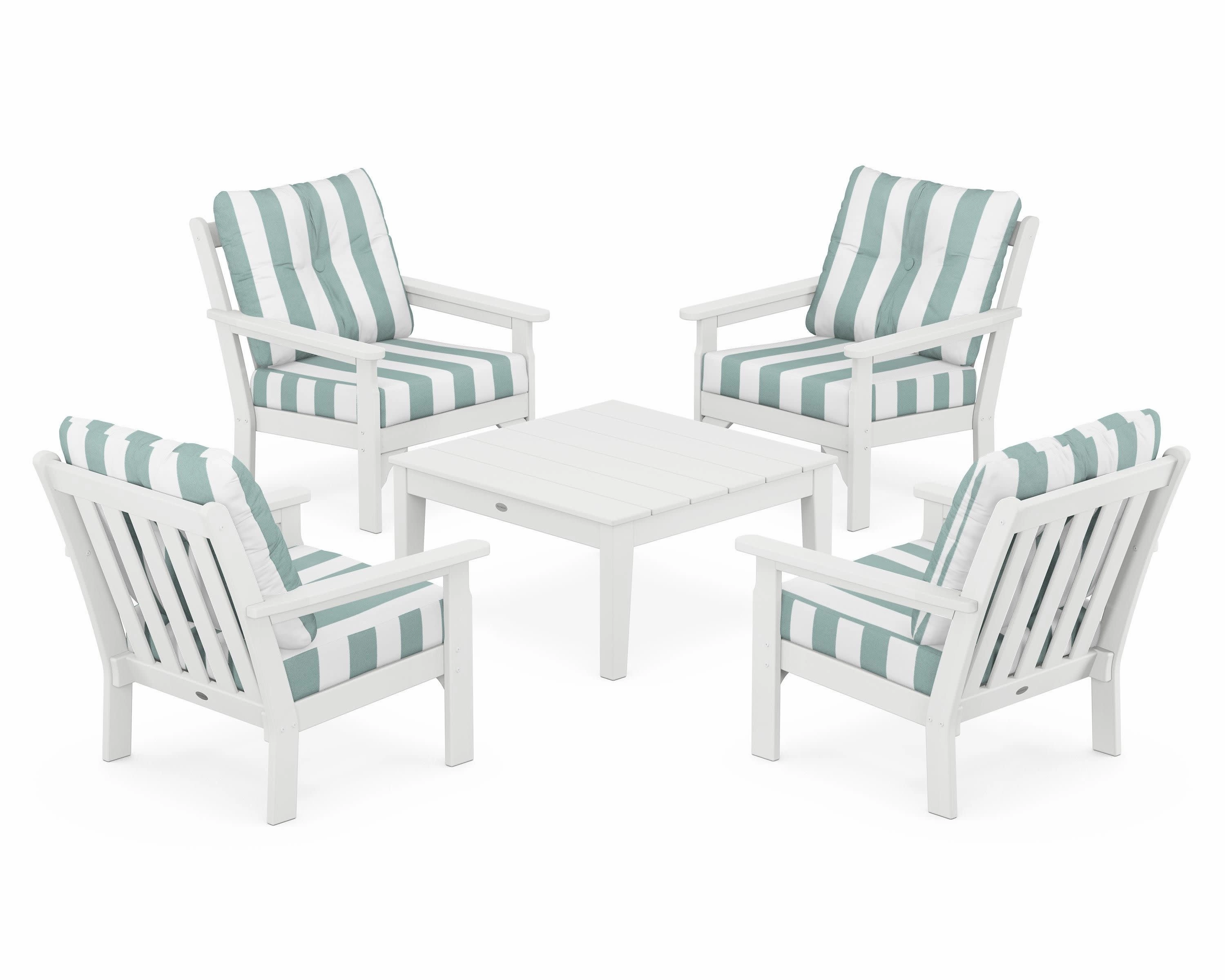 Vineyard 5-Piece Deep Seating Conversation Set