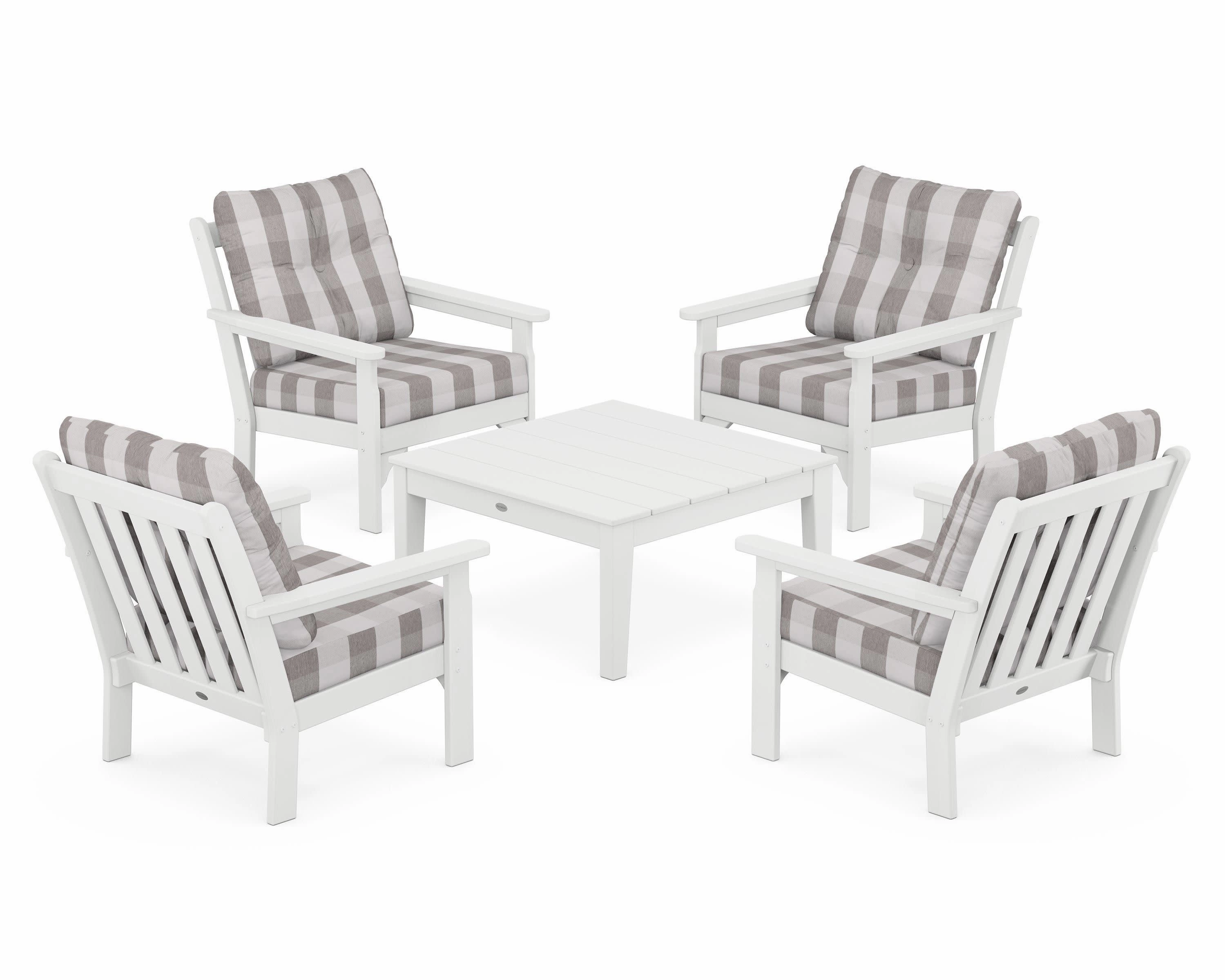 Vineyard 5-Piece Deep Seating Conversation Set