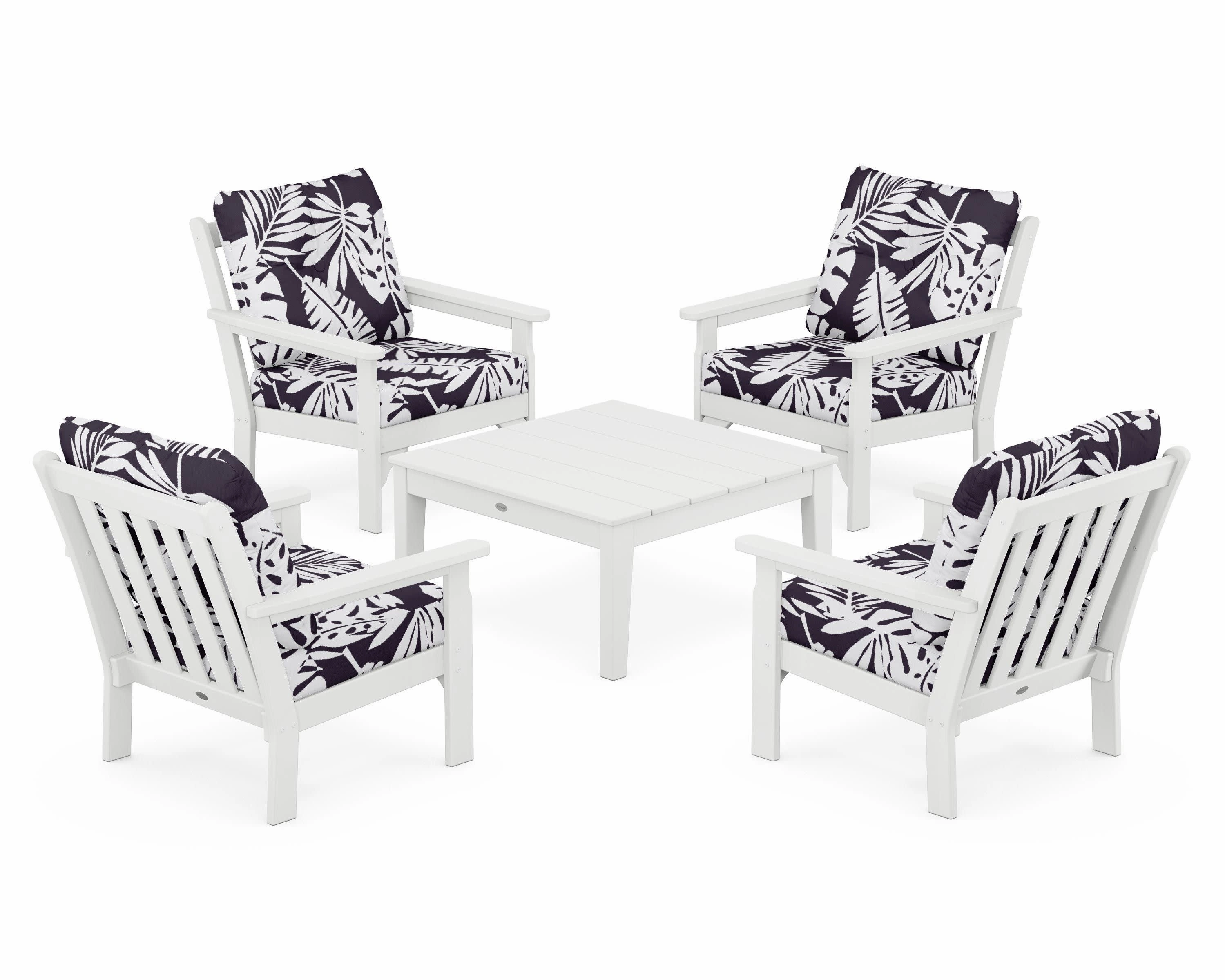 Vineyard 5-Piece Deep Seating Conversation Set