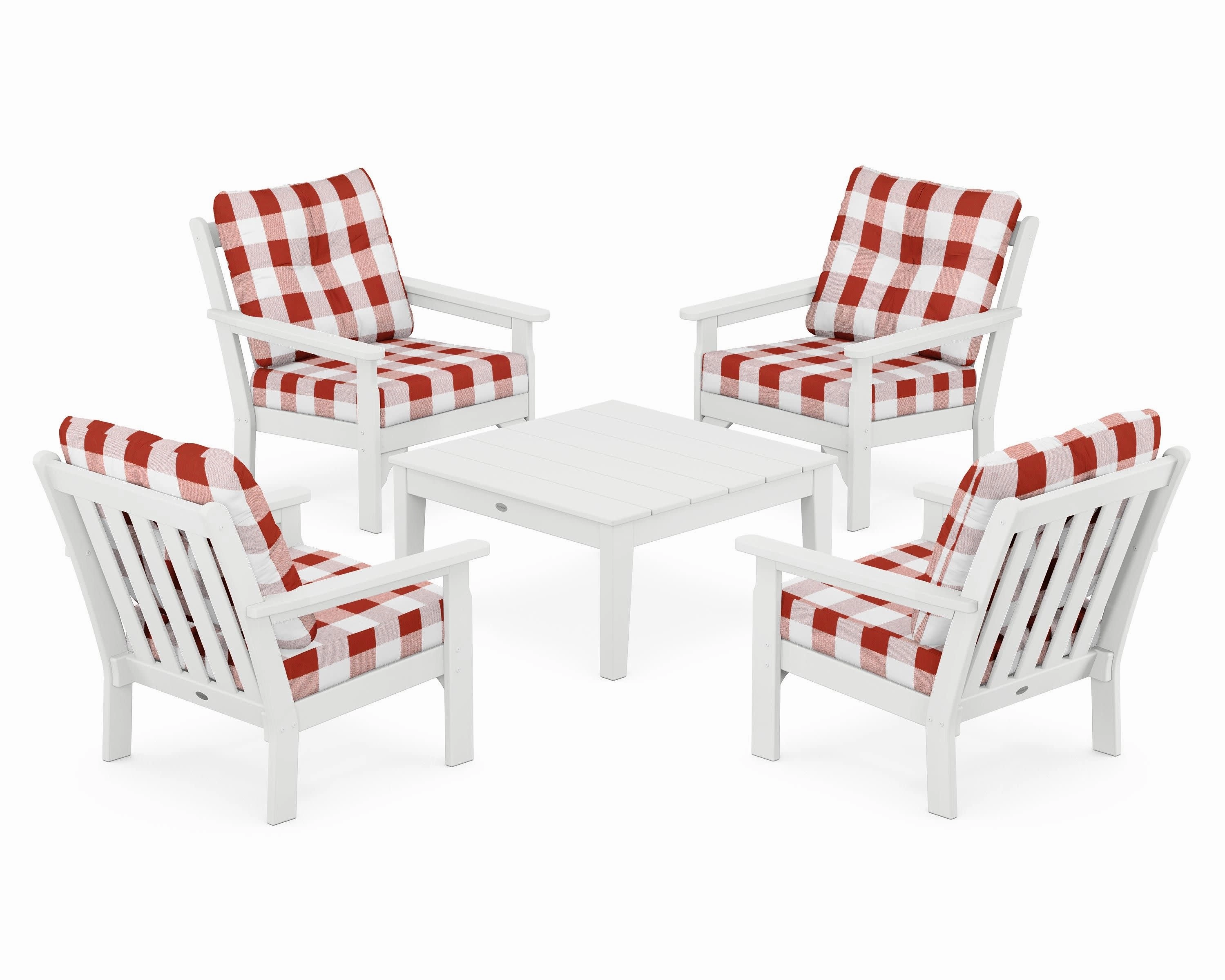 Vineyard 5-Piece Deep Seating Conversation Set