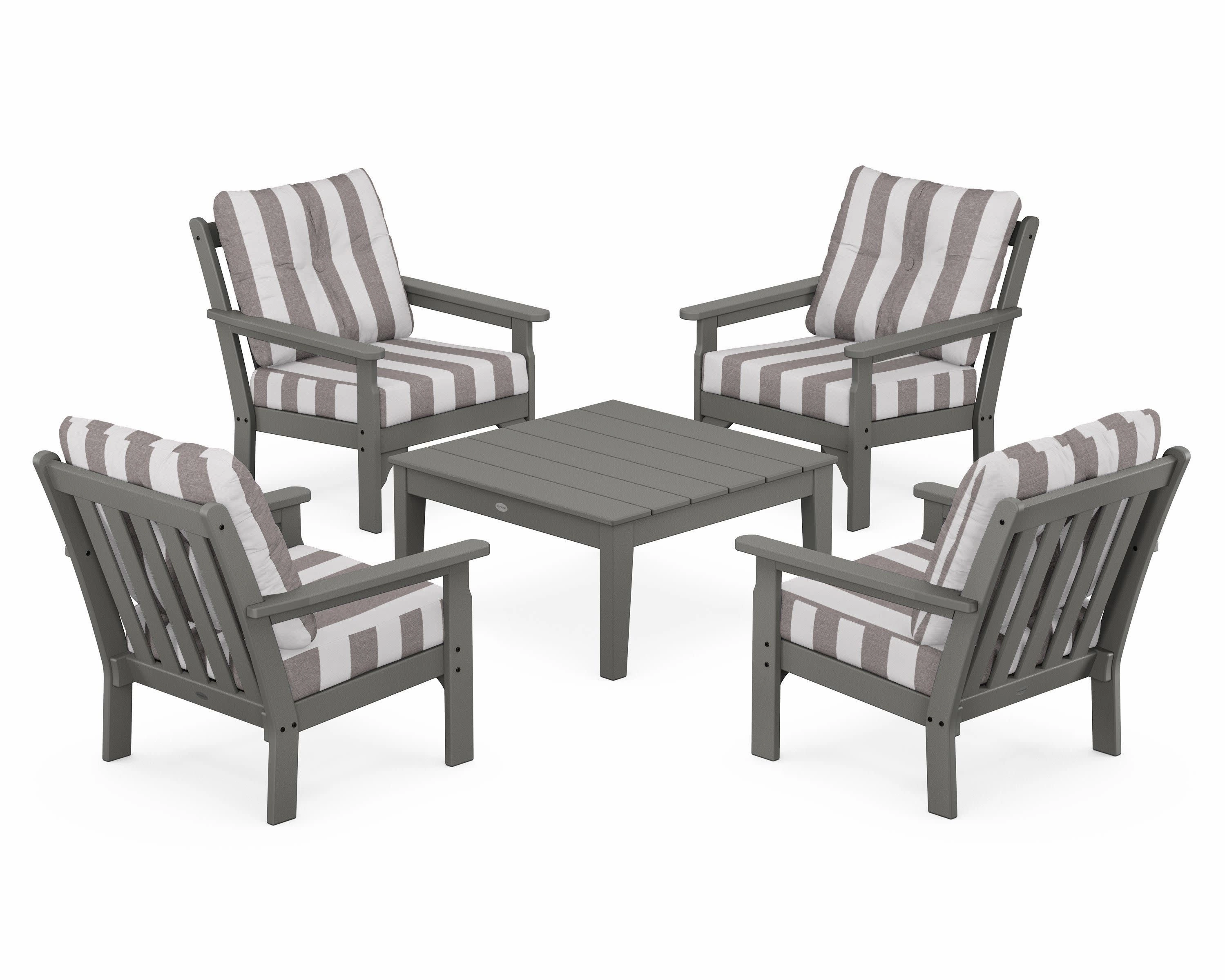 Vineyard 5-Piece Deep Seating Conversation Set