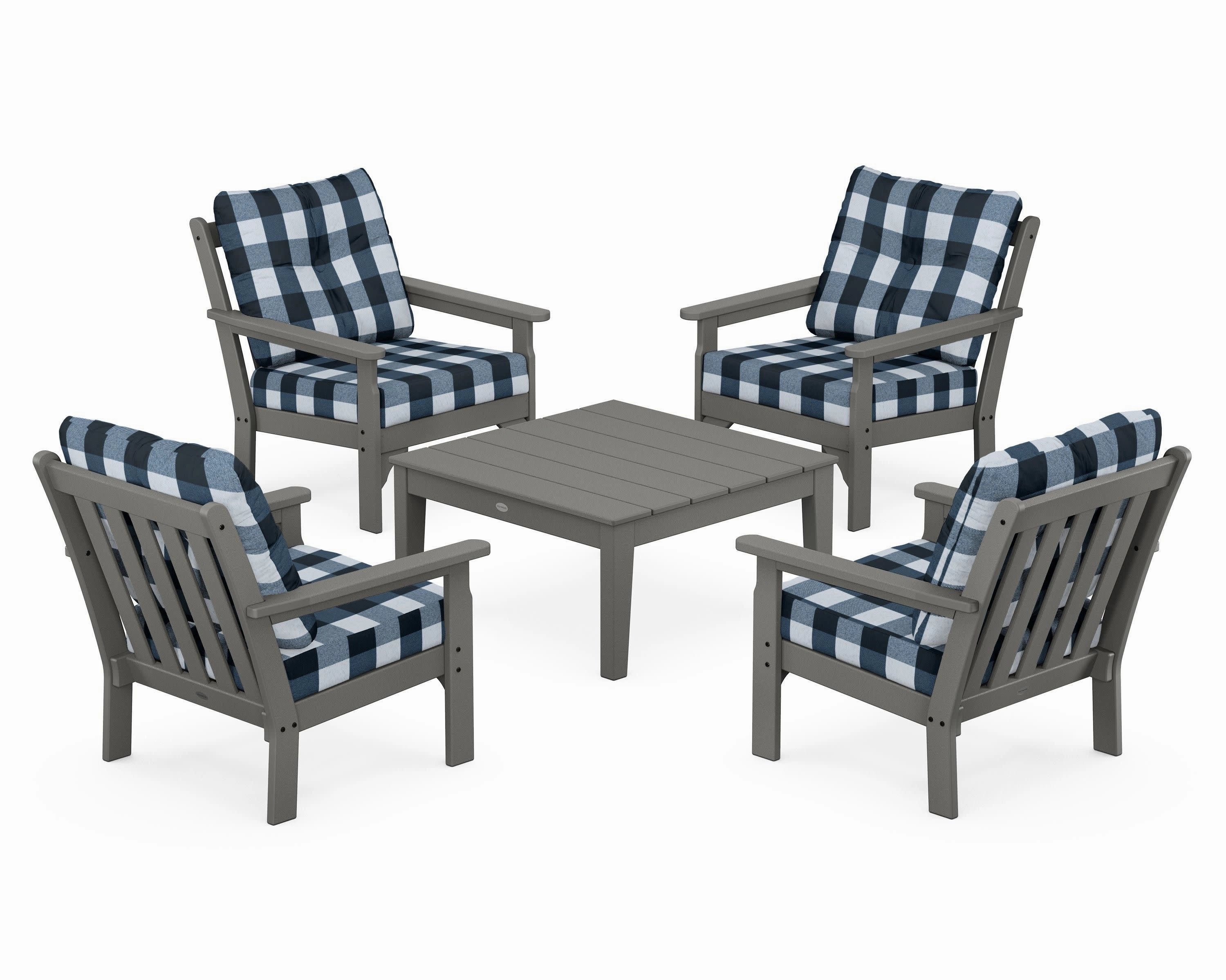 Vineyard 5-Piece Deep Seating Conversation Set