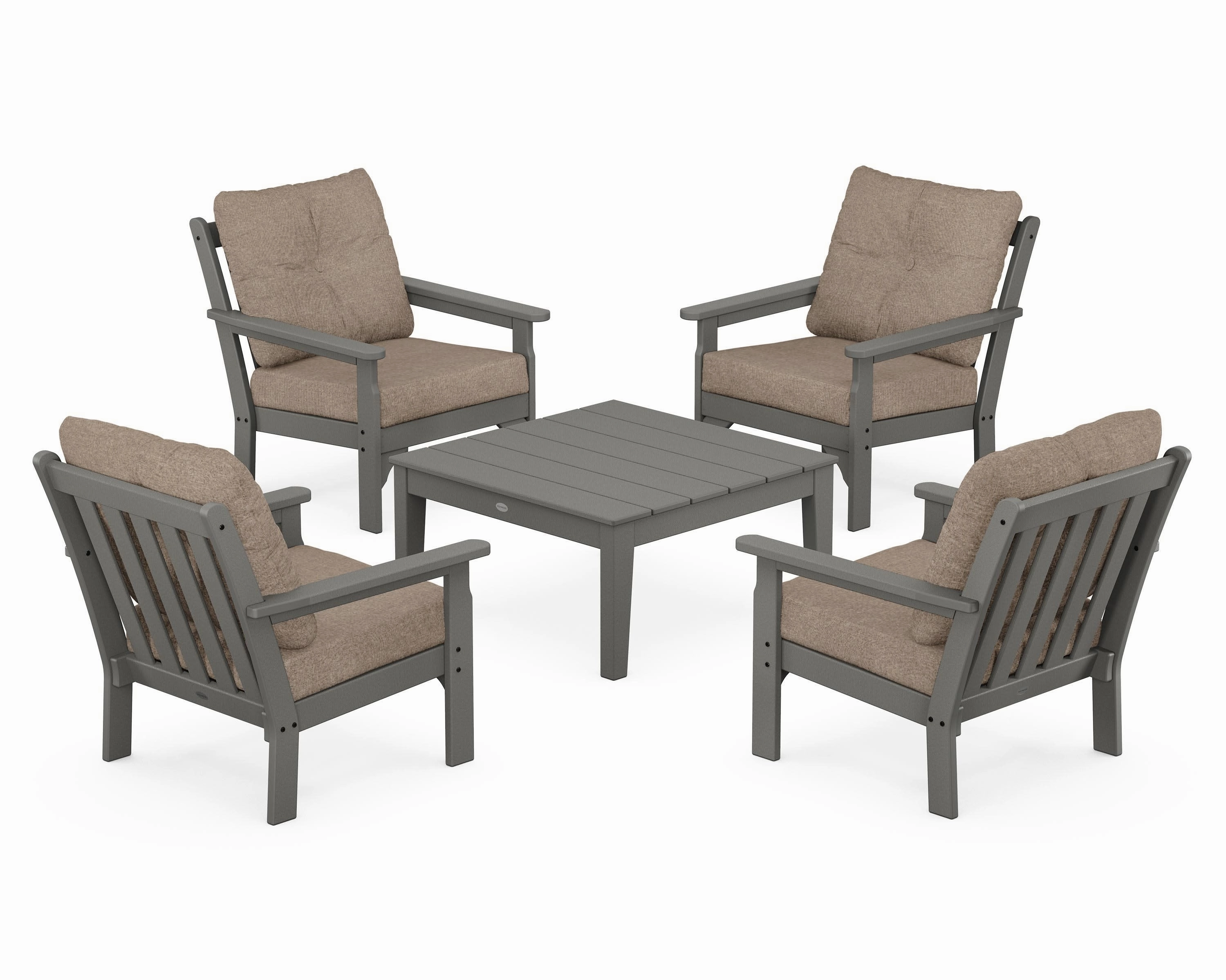 Vineyard 5-Piece Deep Seating Conversation Set