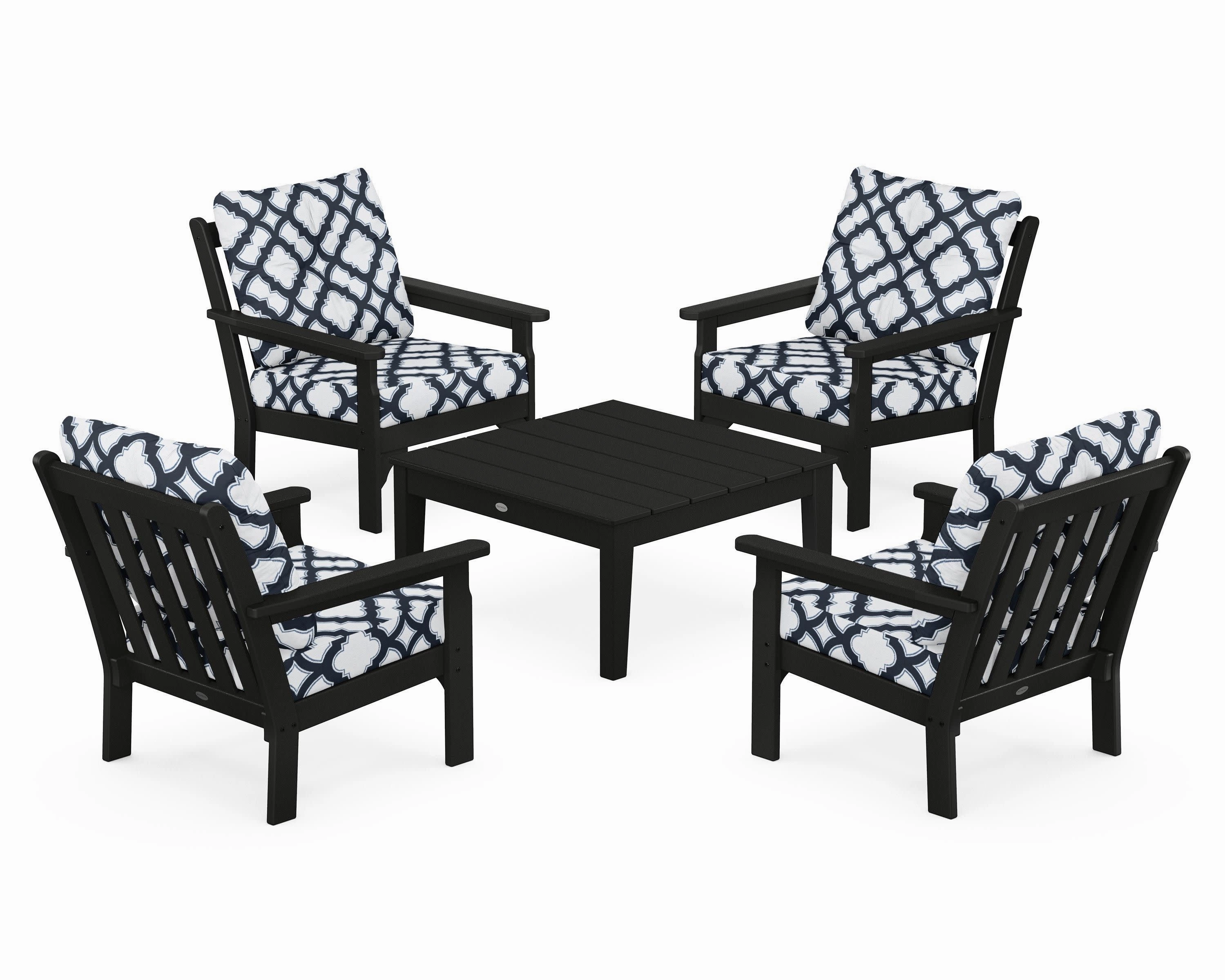 Vineyard 5-Piece Deep Seating Conversation Set
