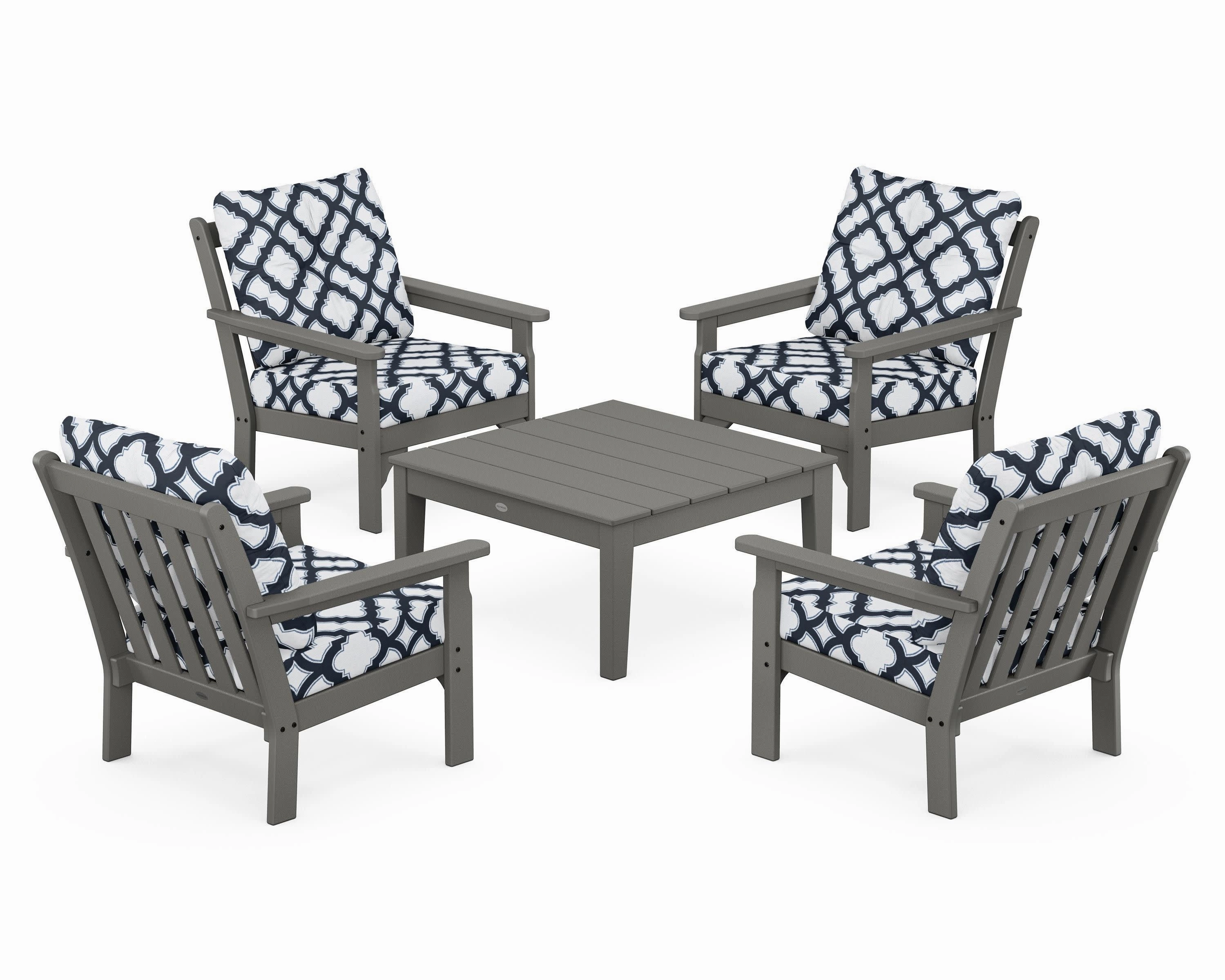 Vineyard 5-Piece Deep Seating Conversation Set