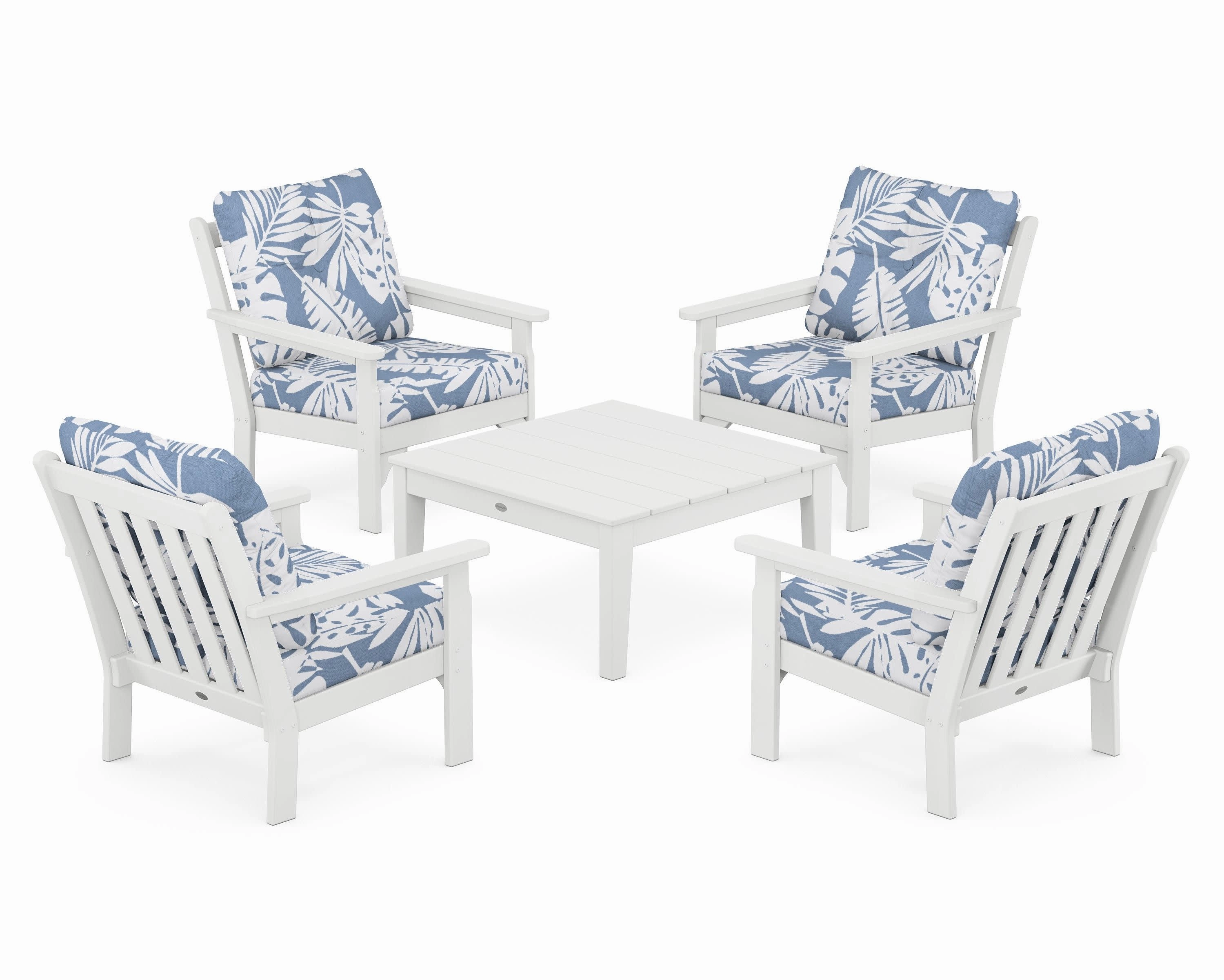Vineyard 5-Piece Deep Seating Conversation Set