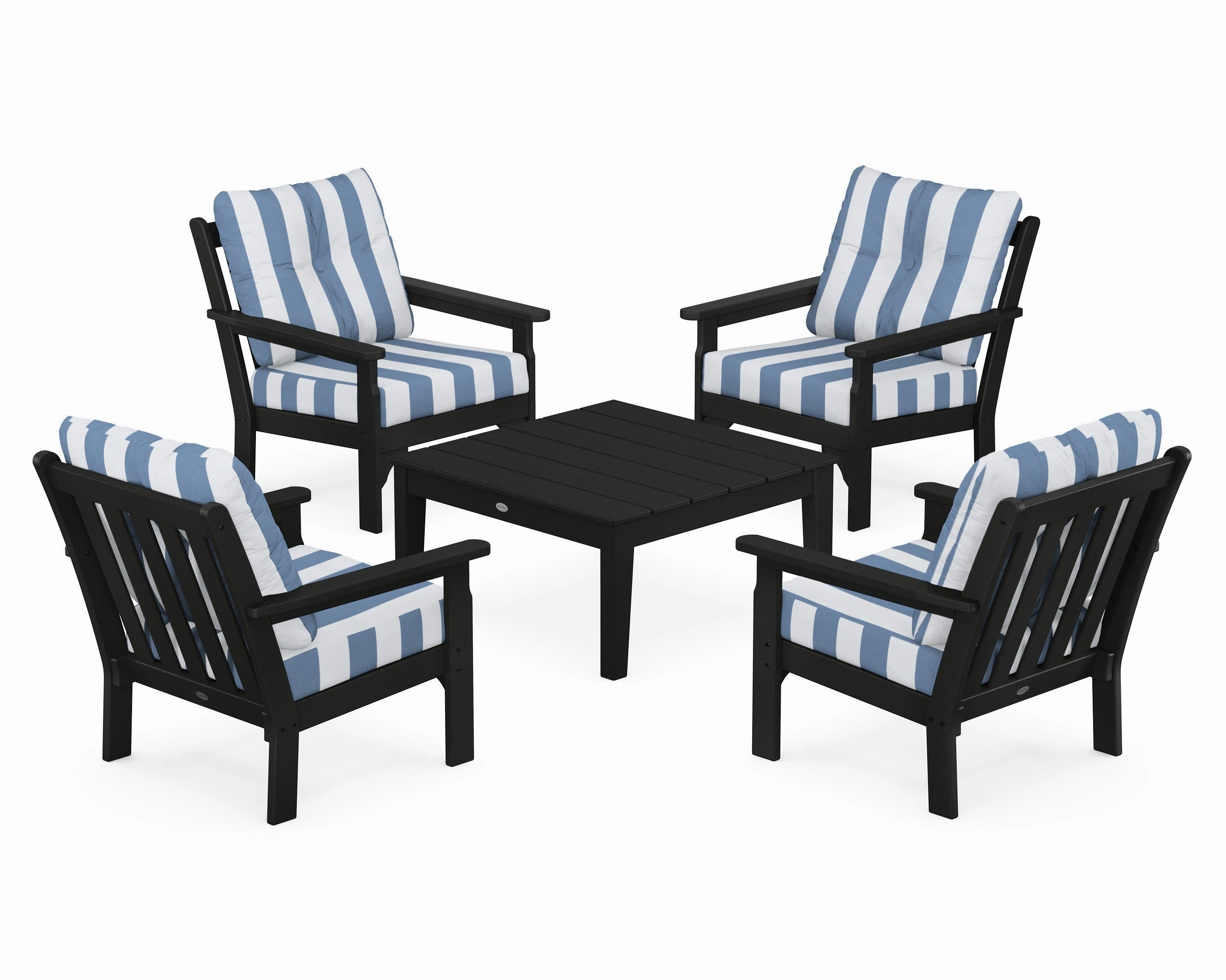 Vineyard 5-Piece Deep Seating Conversation Set