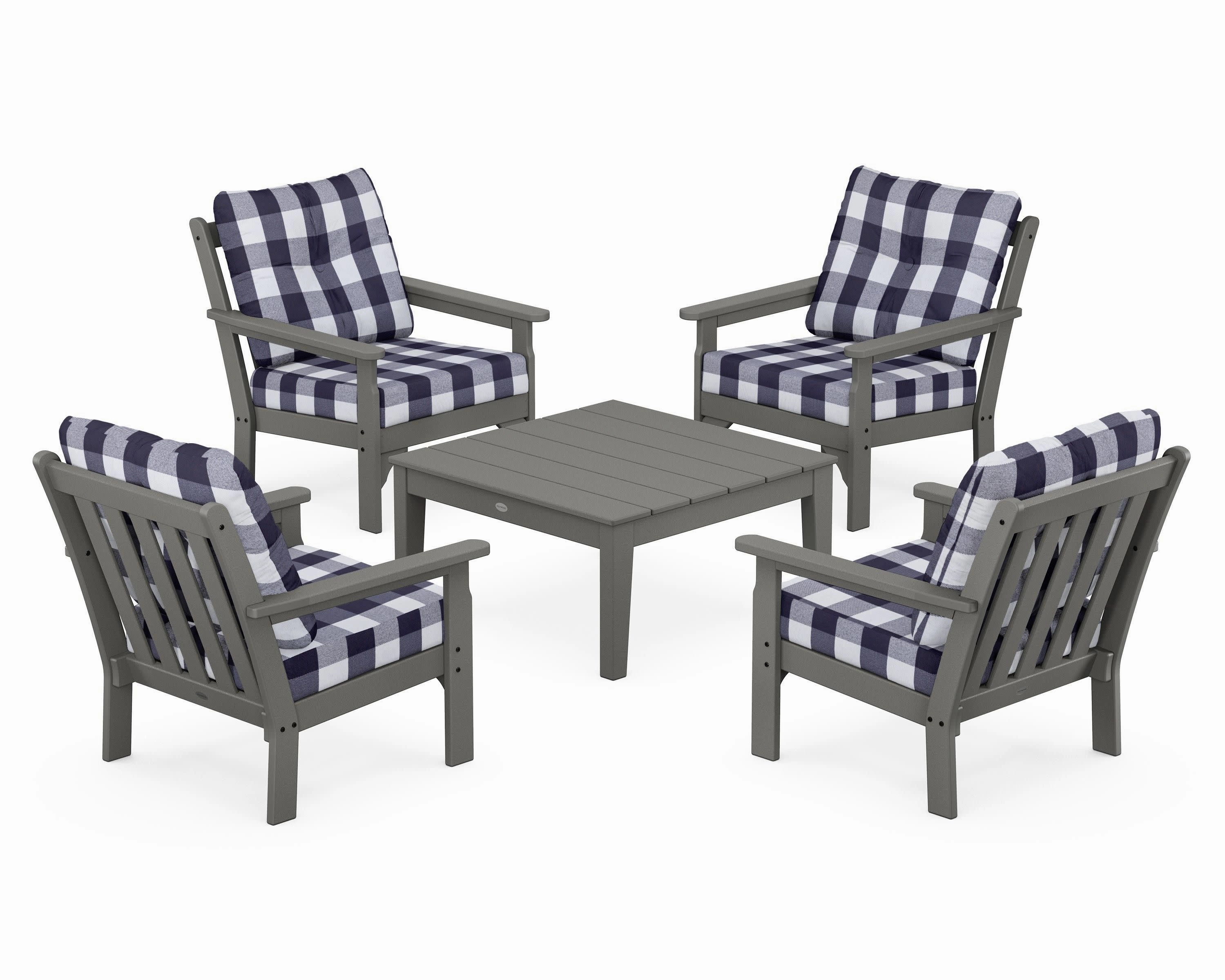 Vineyard 5-Piece Deep Seating Conversation Set