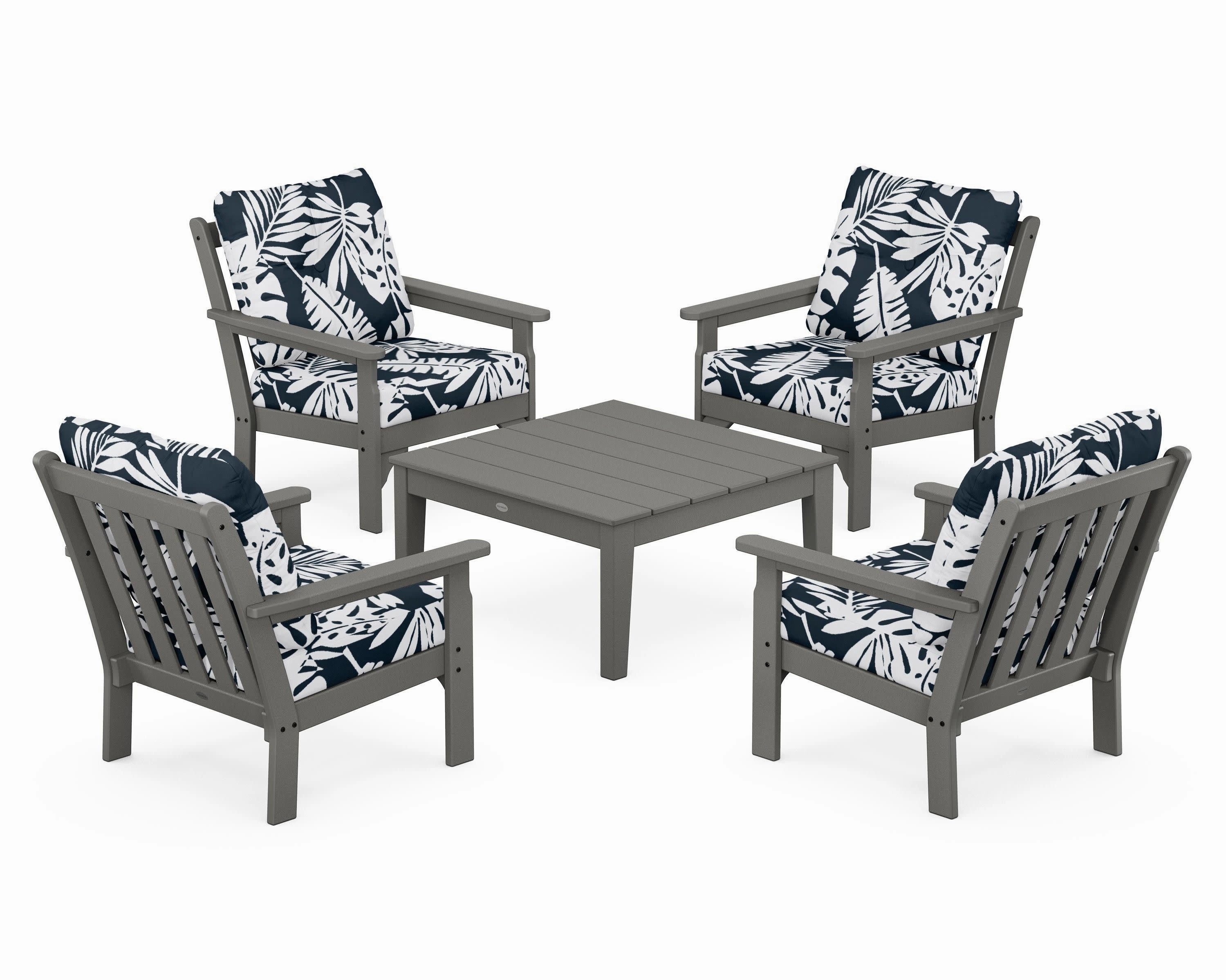 Vineyard 5-Piece Deep Seating Conversation Set
