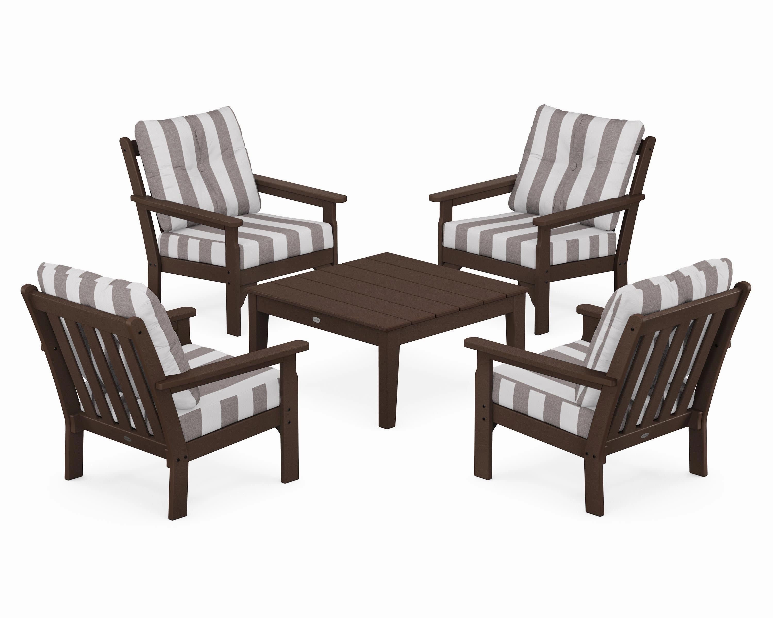 Vineyard 5-Piece Deep Seating Conversation Set
