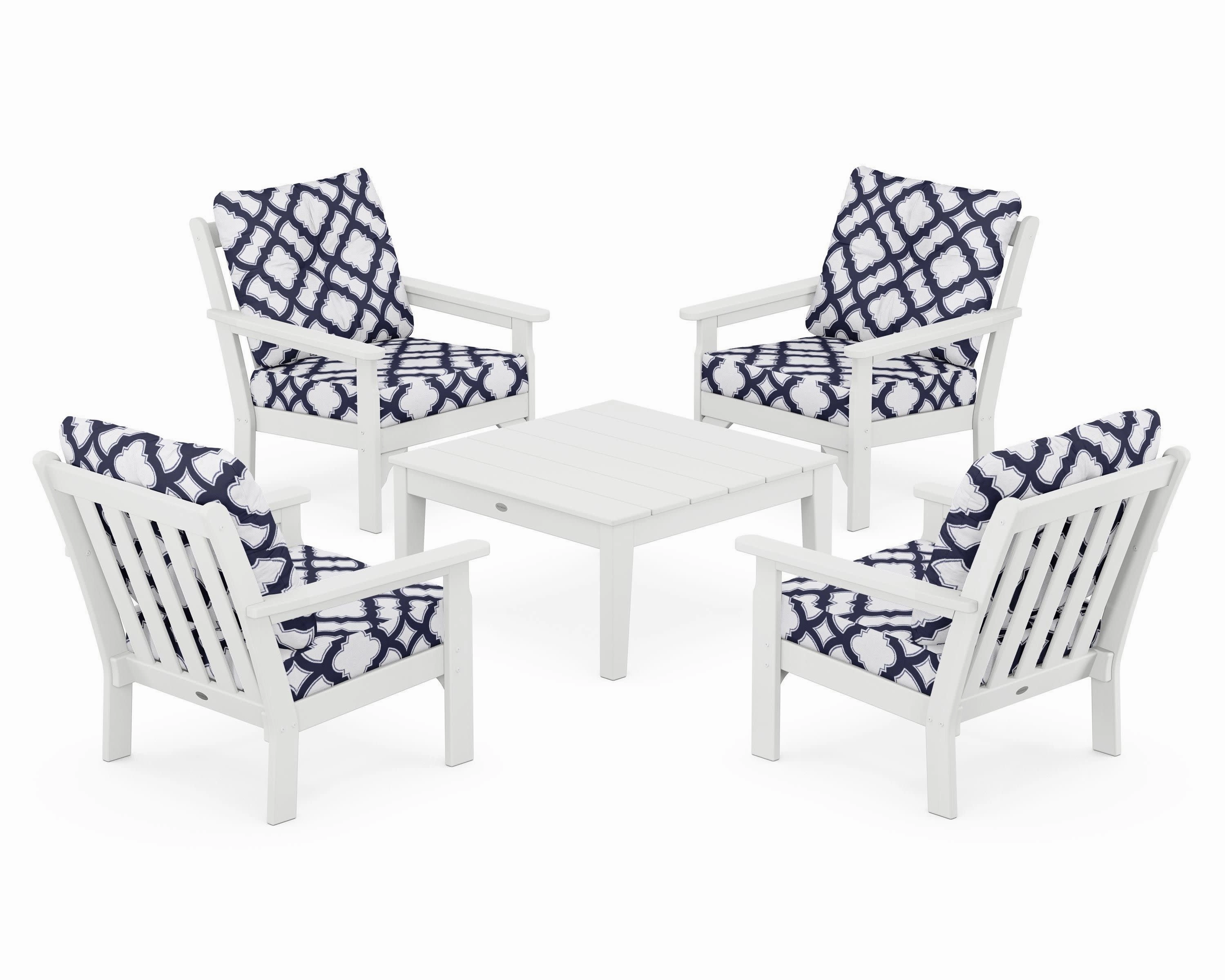 Vineyard 5-Piece Deep Seating Conversation Set
