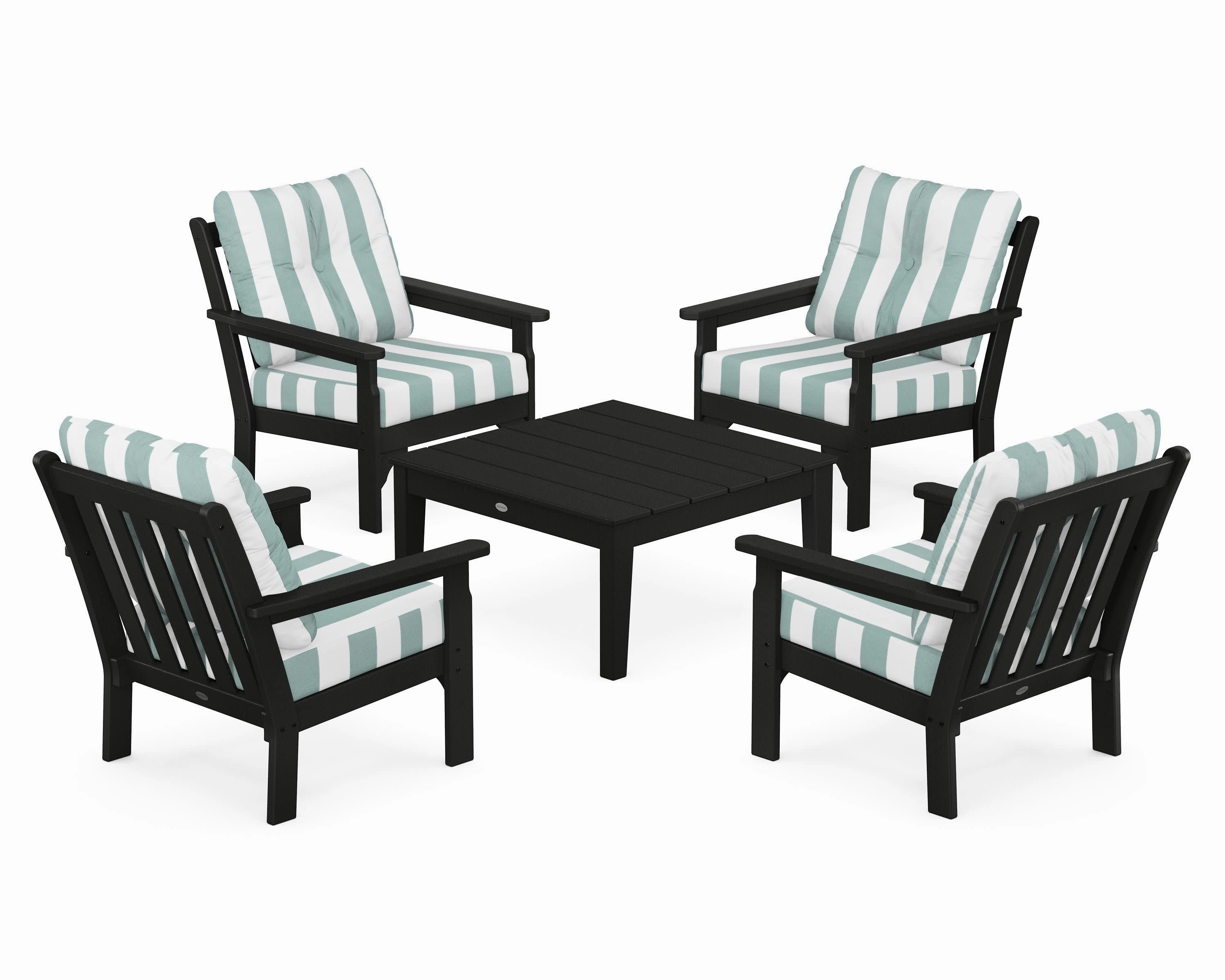 Vineyard 5-Piece Deep Seating Conversation Set