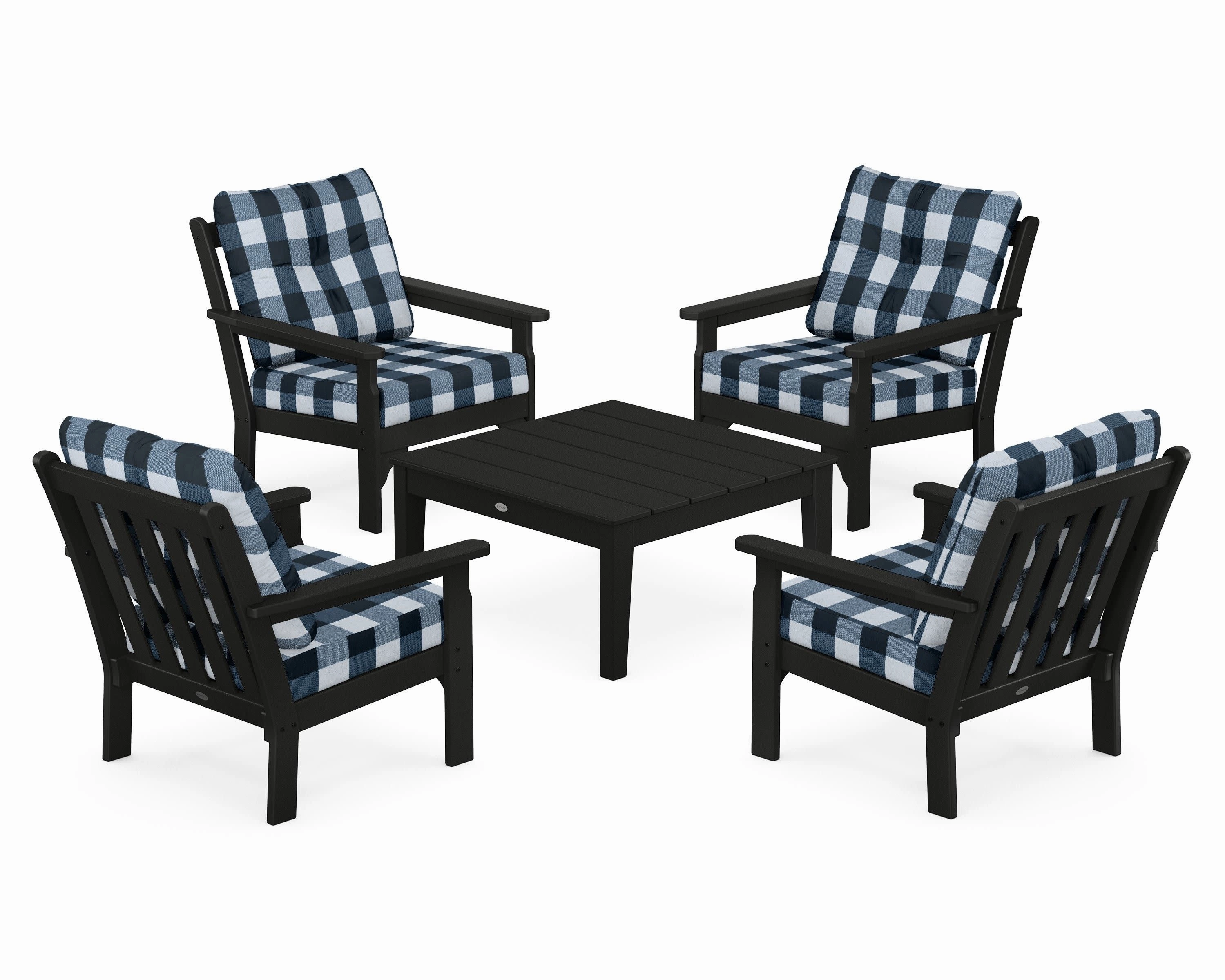 Vineyard 5-Piece Deep Seating Conversation Set