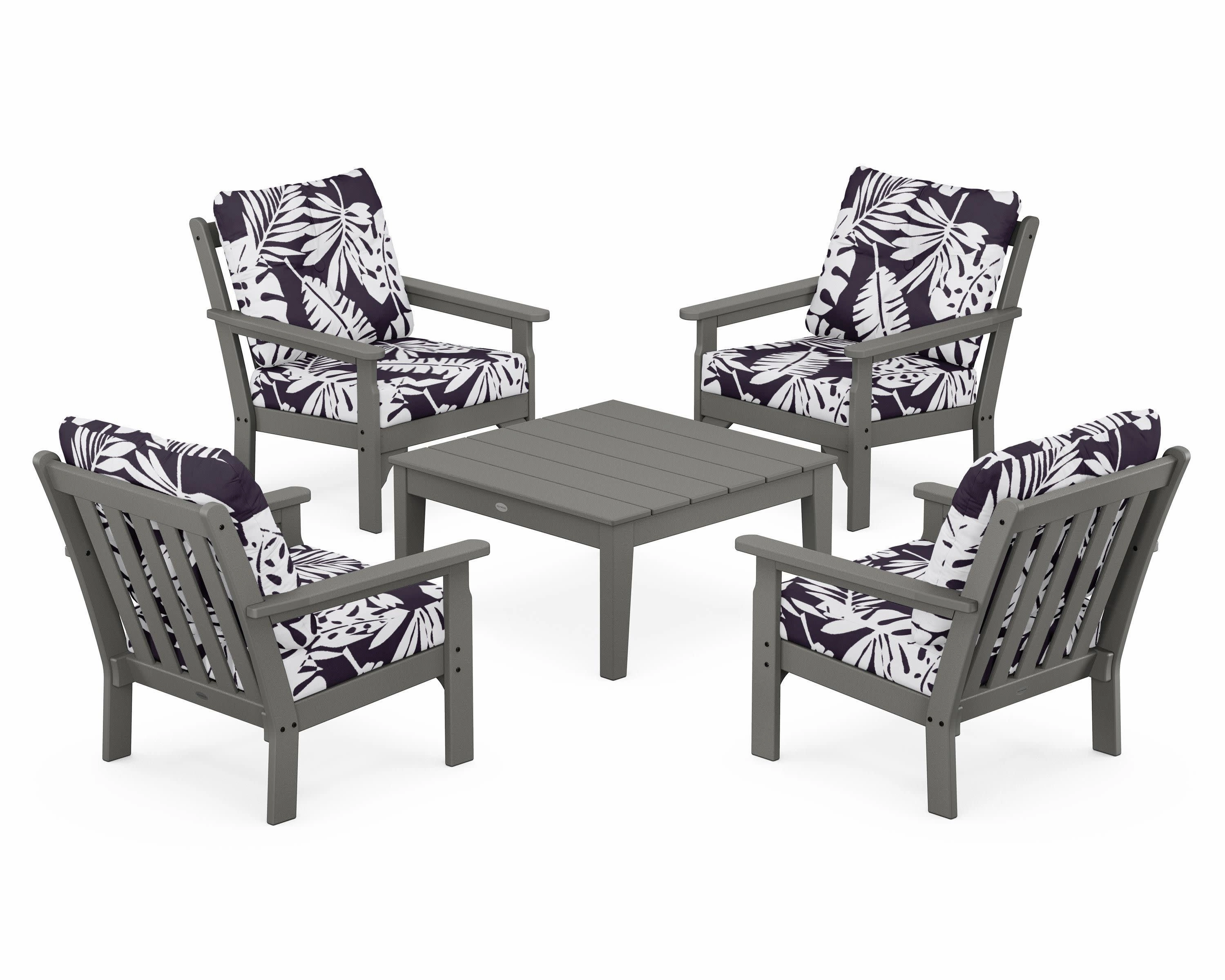 Vineyard 5-Piece Deep Seating Conversation Set