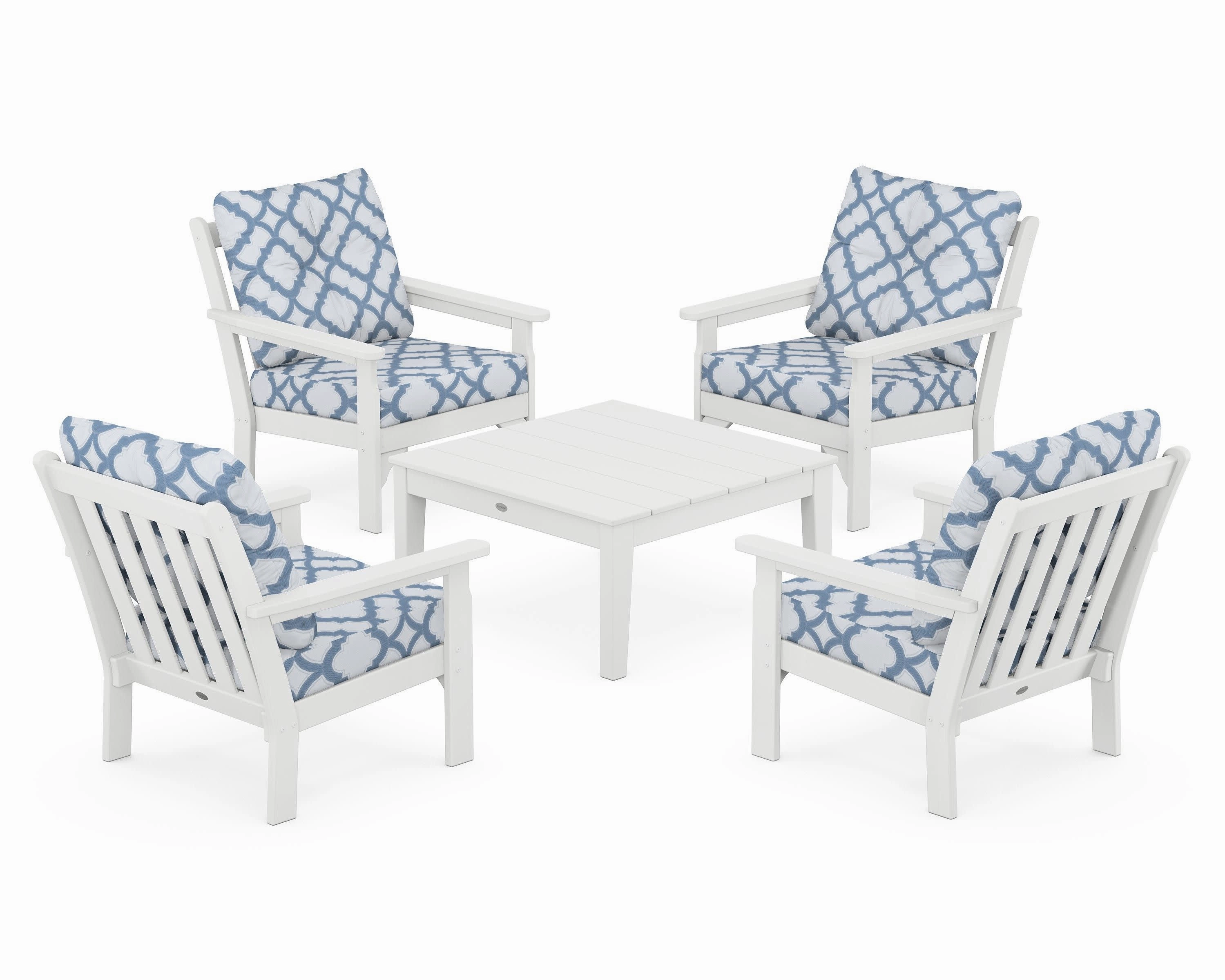 Vineyard 5-Piece Deep Seating Conversation Set