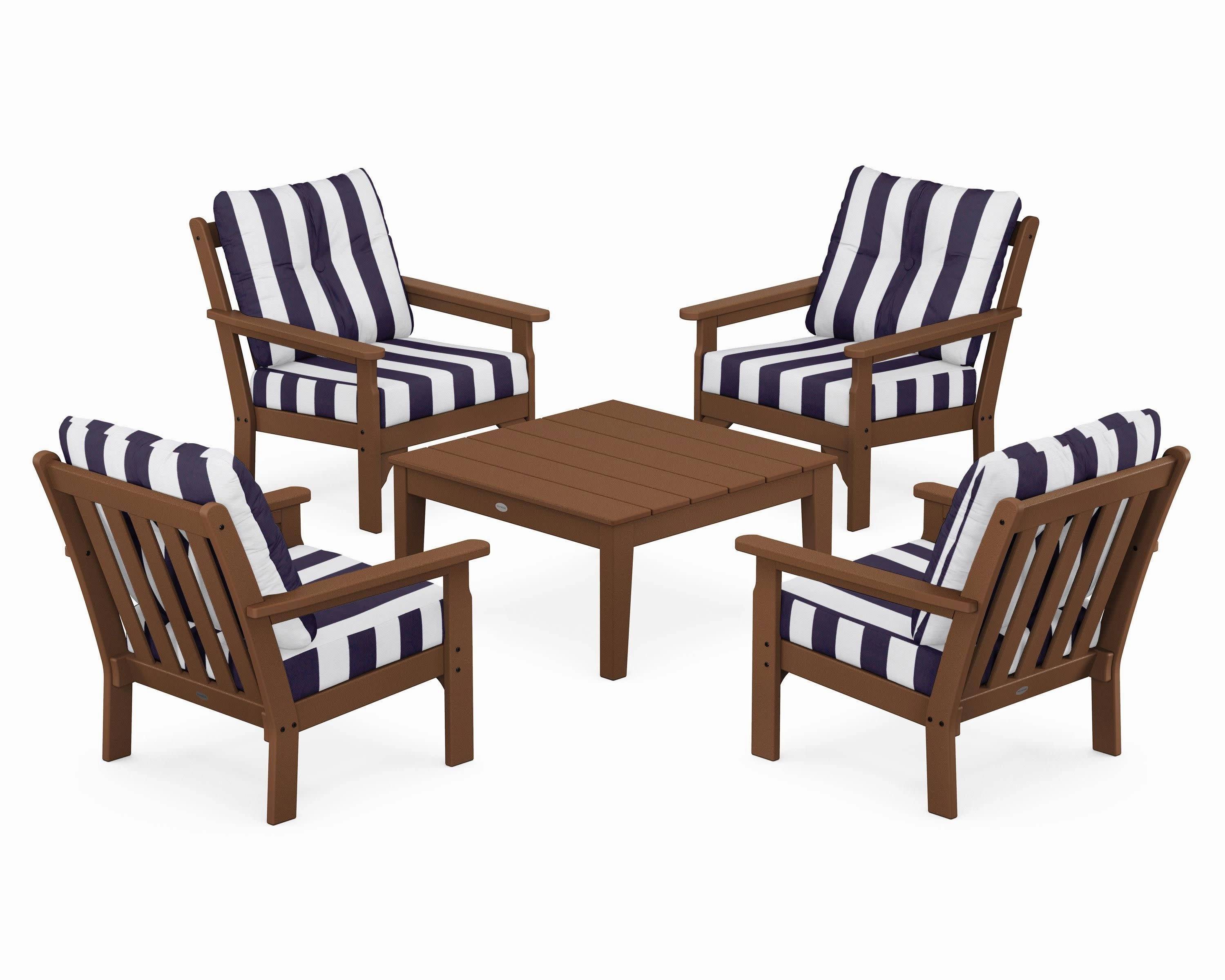 Vineyard 5-Piece Deep Seating Conversation Set