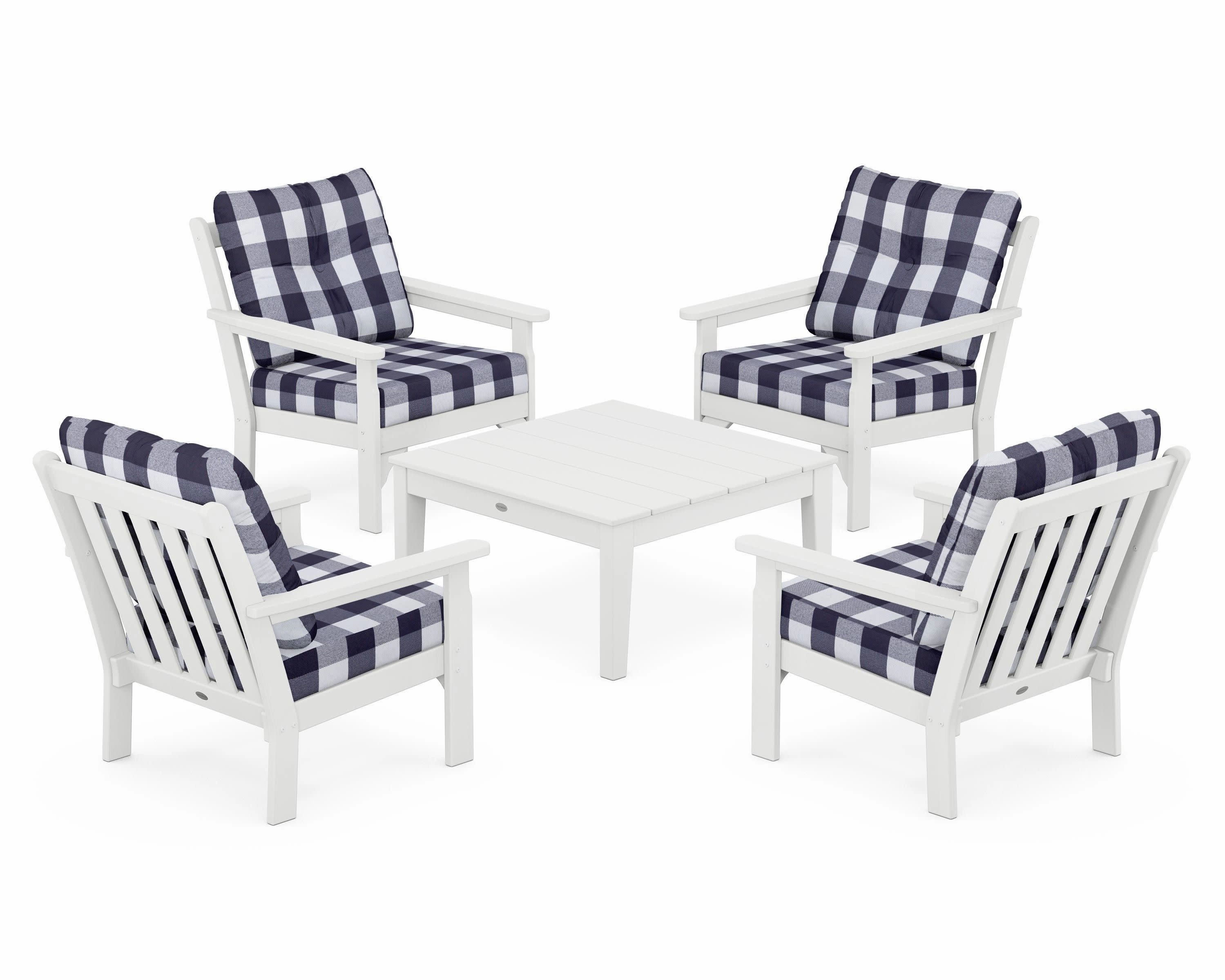 Vineyard 5-Piece Deep Seating Conversation Set