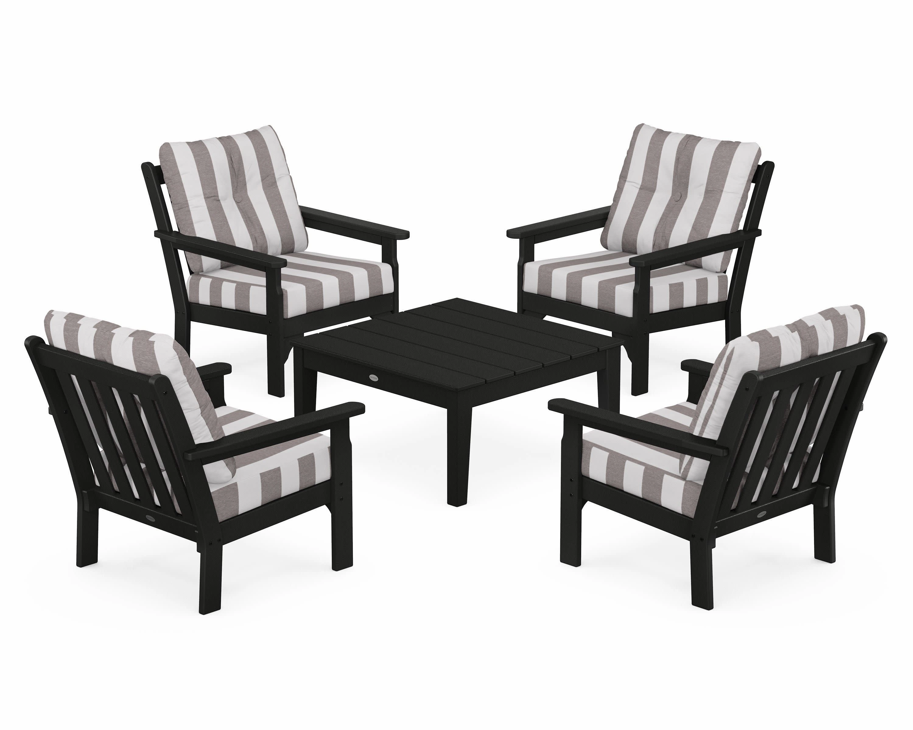 Vineyard 5-Piece Deep Seating Conversation Set