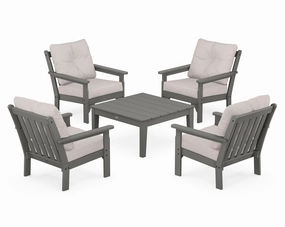 Vineyard 5-Piece Deep Seating Conversation Setoutdoor patio dining furniture set