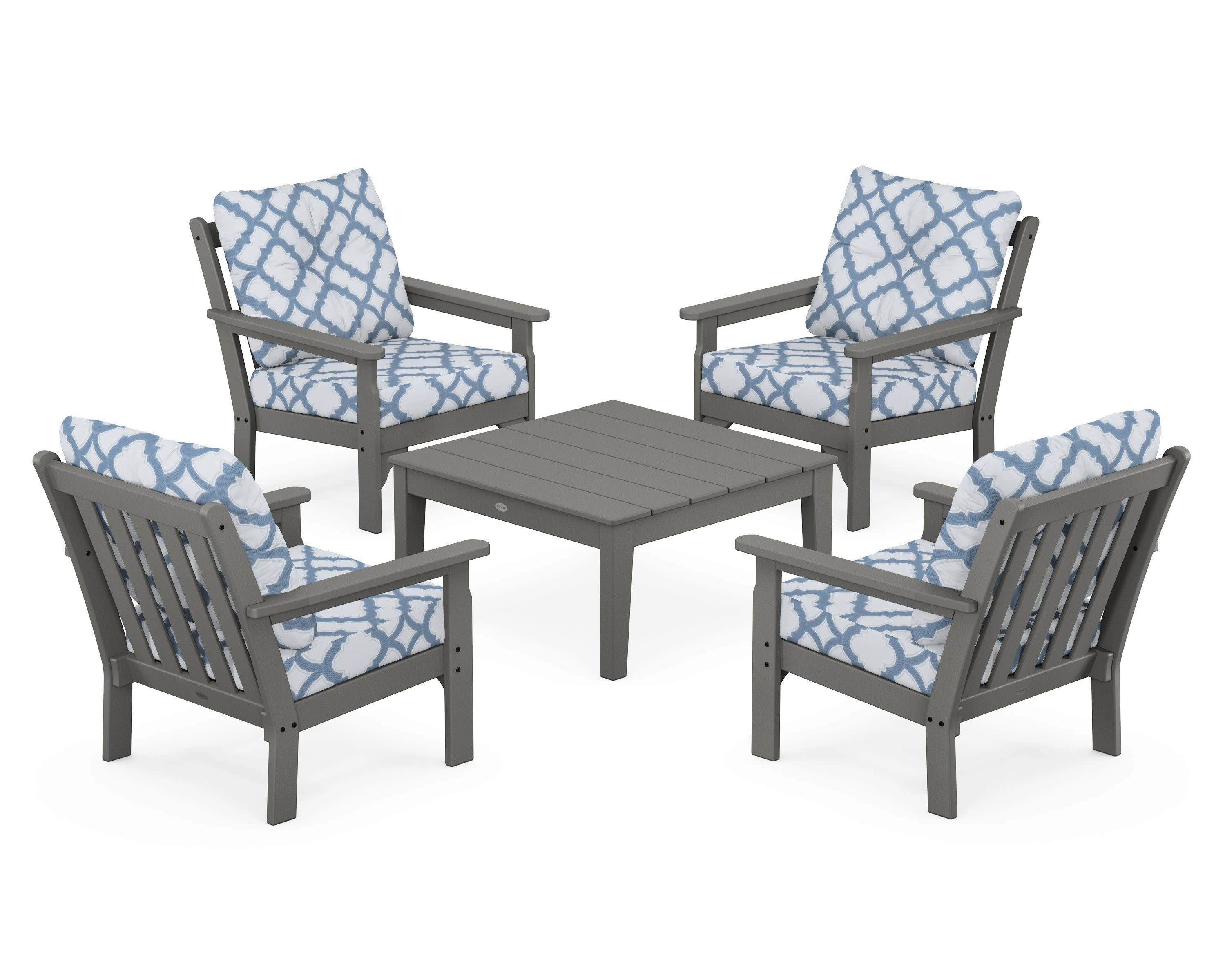 Vineyard 5-Piece Deep Seating Conversation Set
