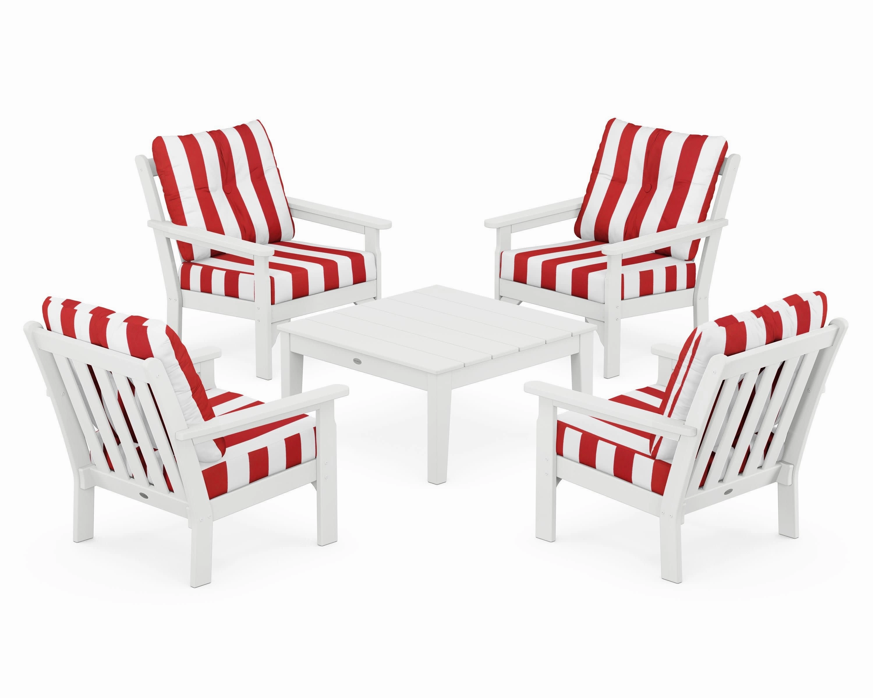 Vineyard 5-Piece Deep Seating Conversation Set