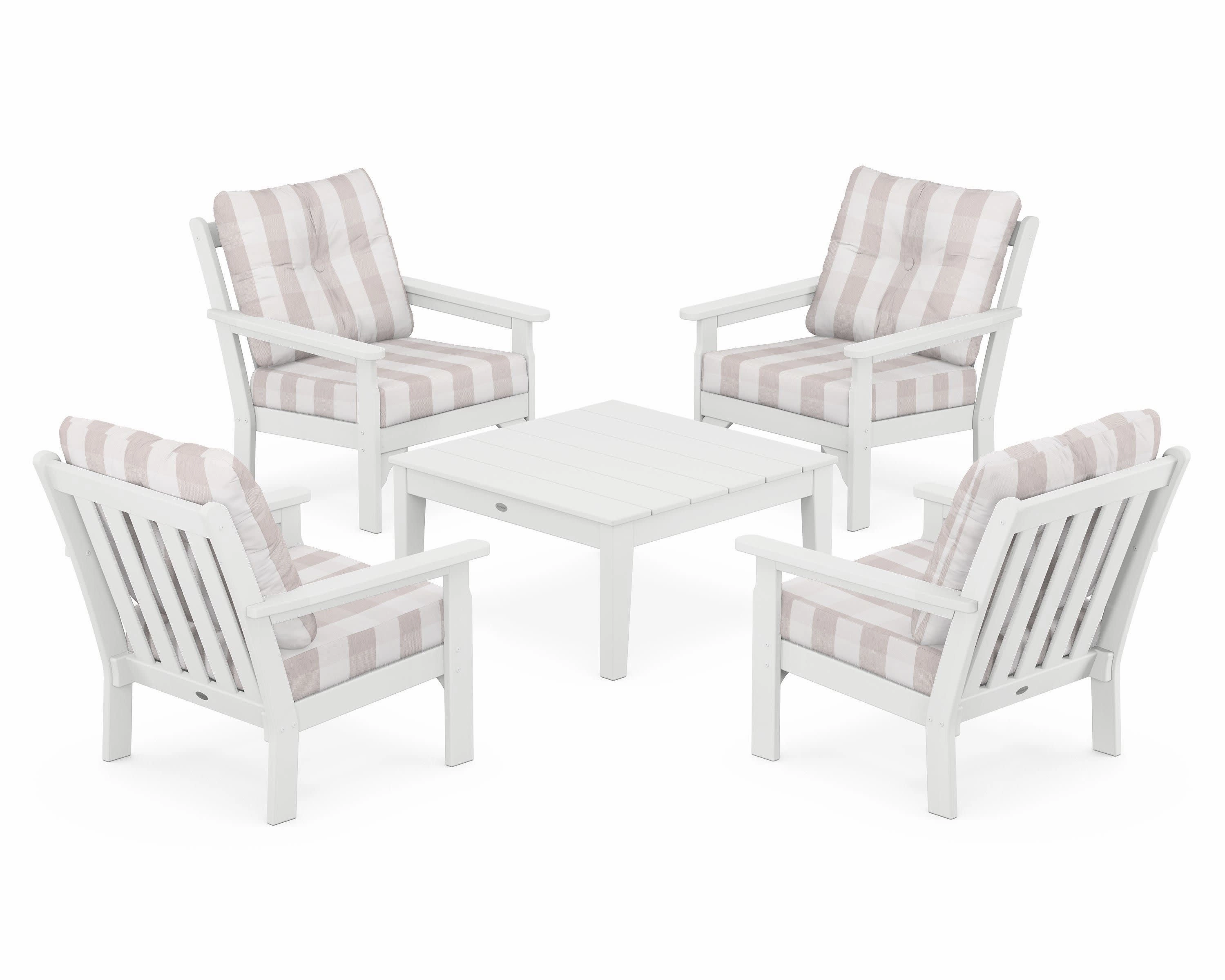 Vineyard 5-Piece Deep Seating Conversation Set
