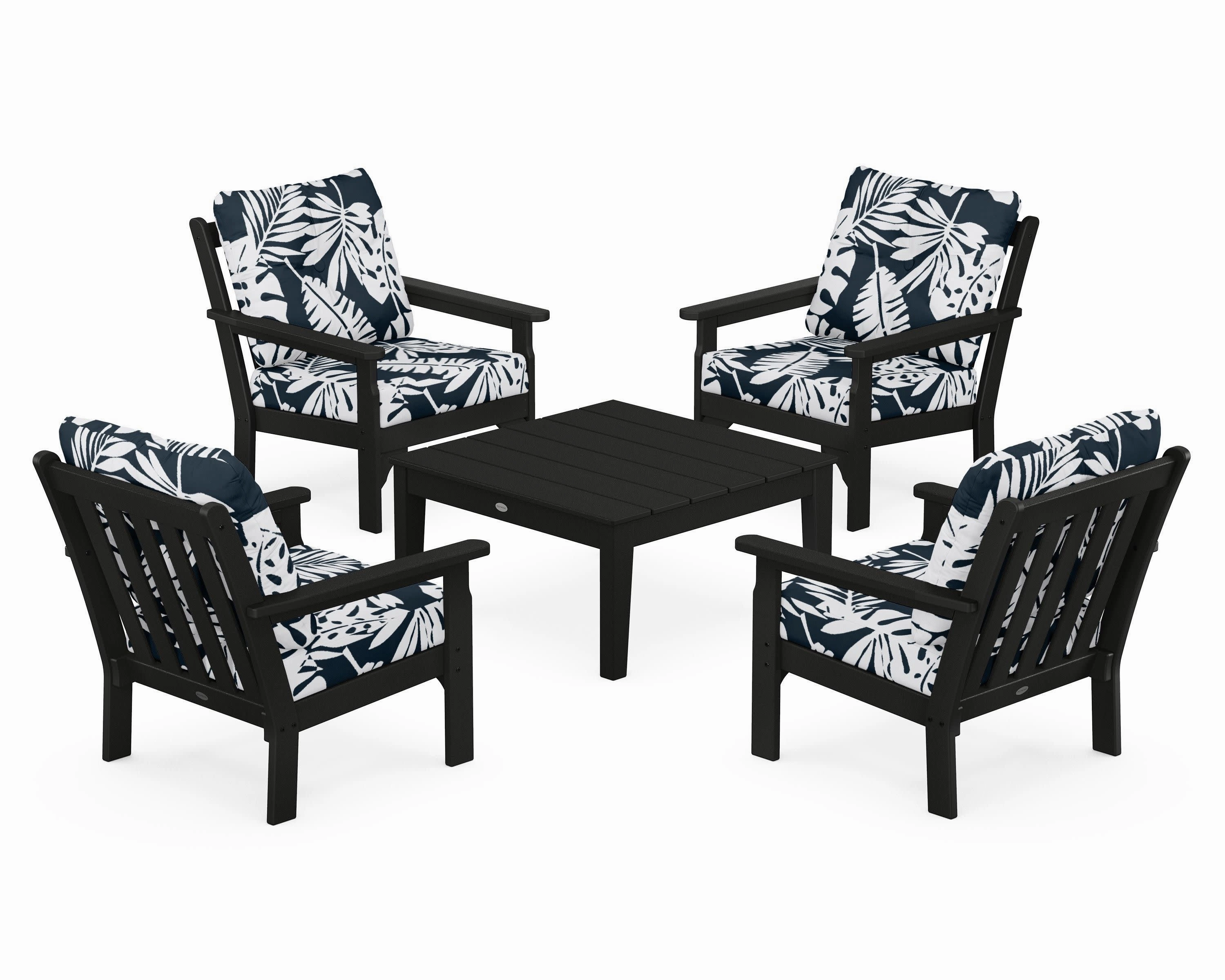 Vineyard 5-Piece Deep Seating Conversation Set