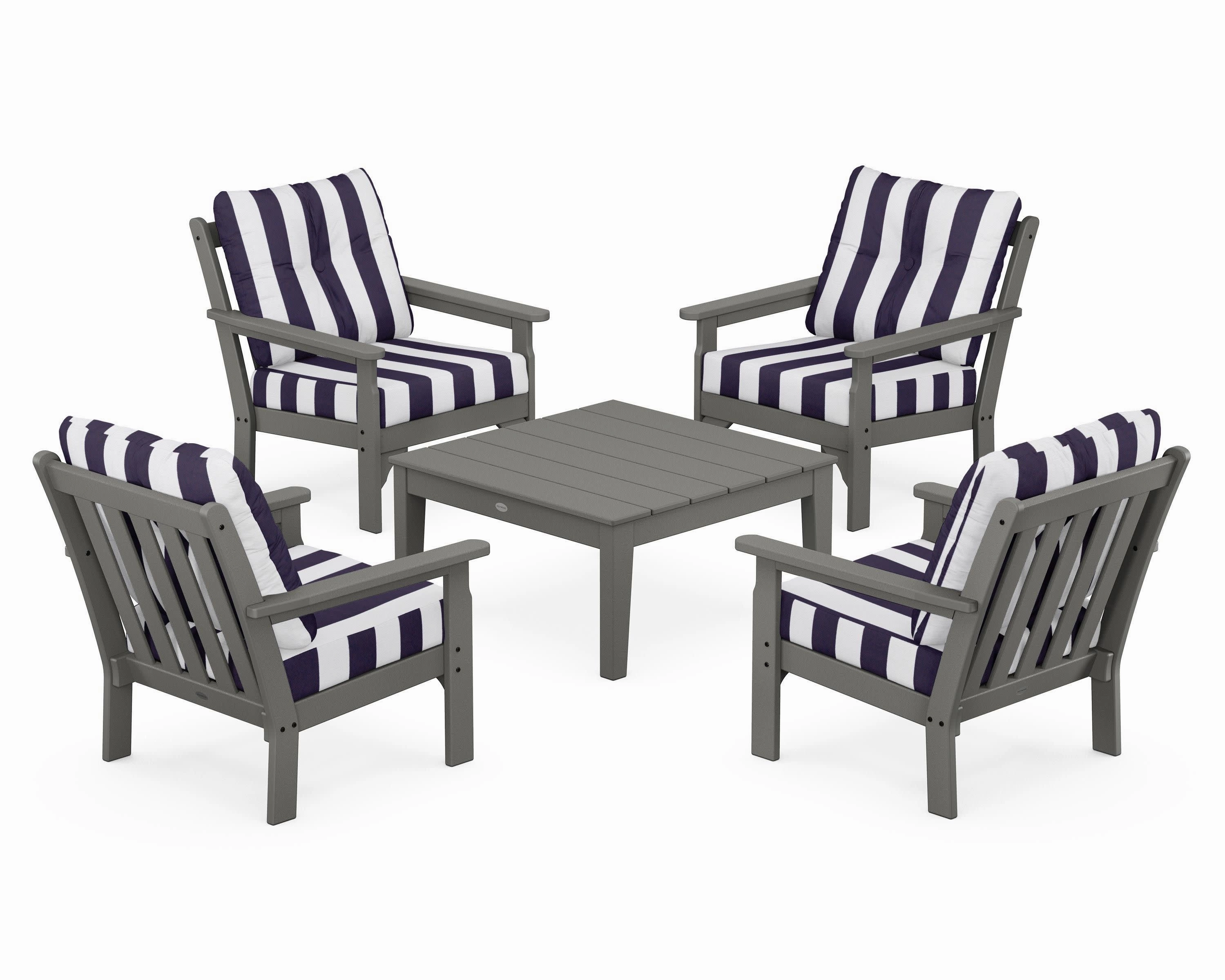 Vineyard 5-Piece Deep Seating Conversation Set