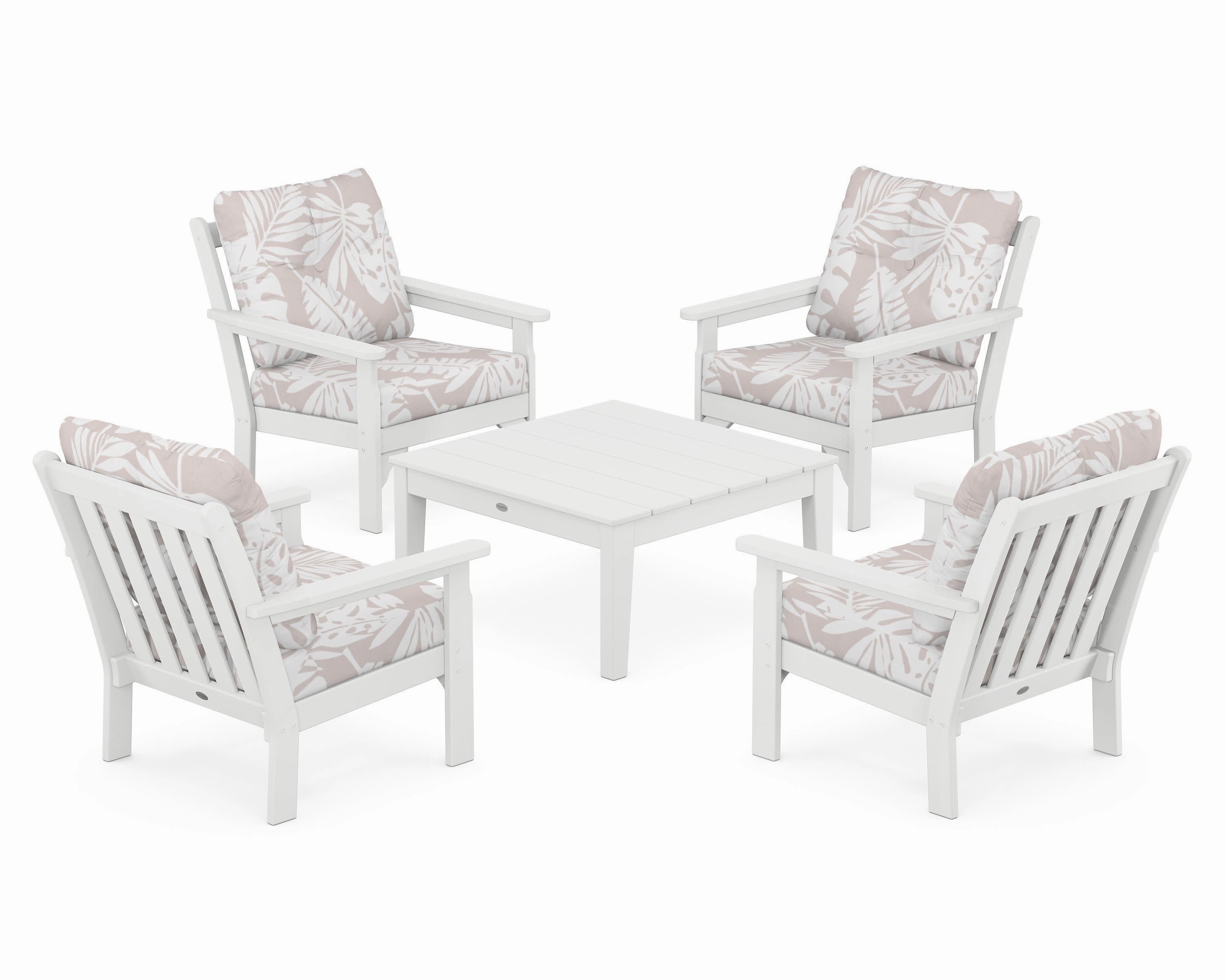 Vineyard 5-Piece Deep Seating Conversation Set