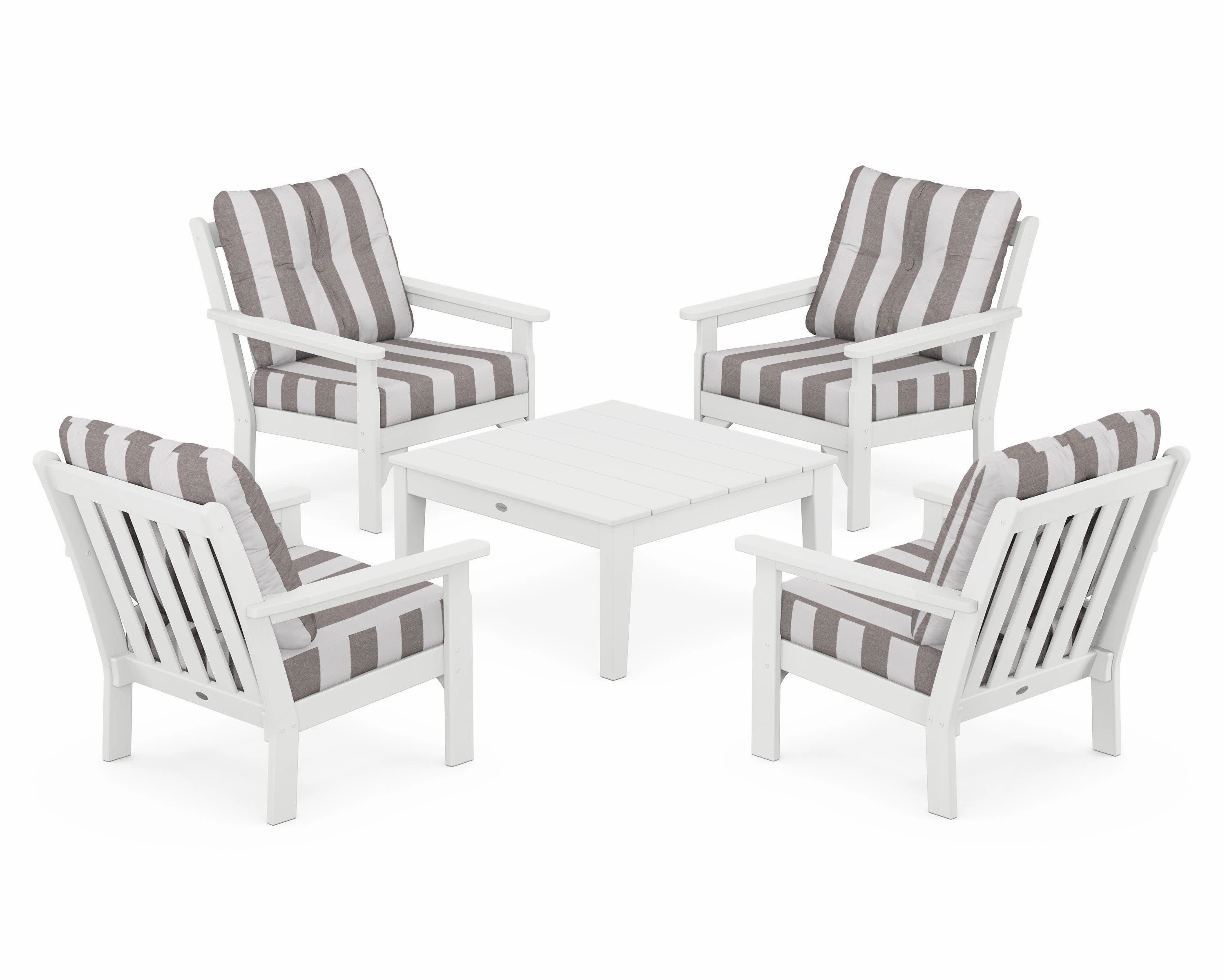 Vineyard 5-Piece Deep Seating Conversation Set
