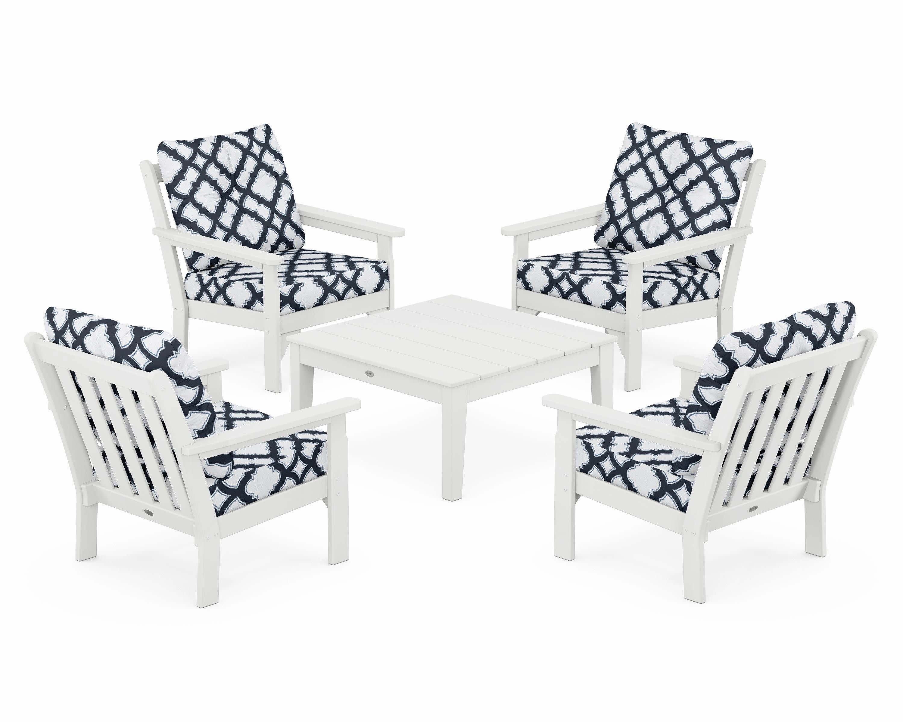 Vineyard 5-Piece Deep Seating Conversation Set
