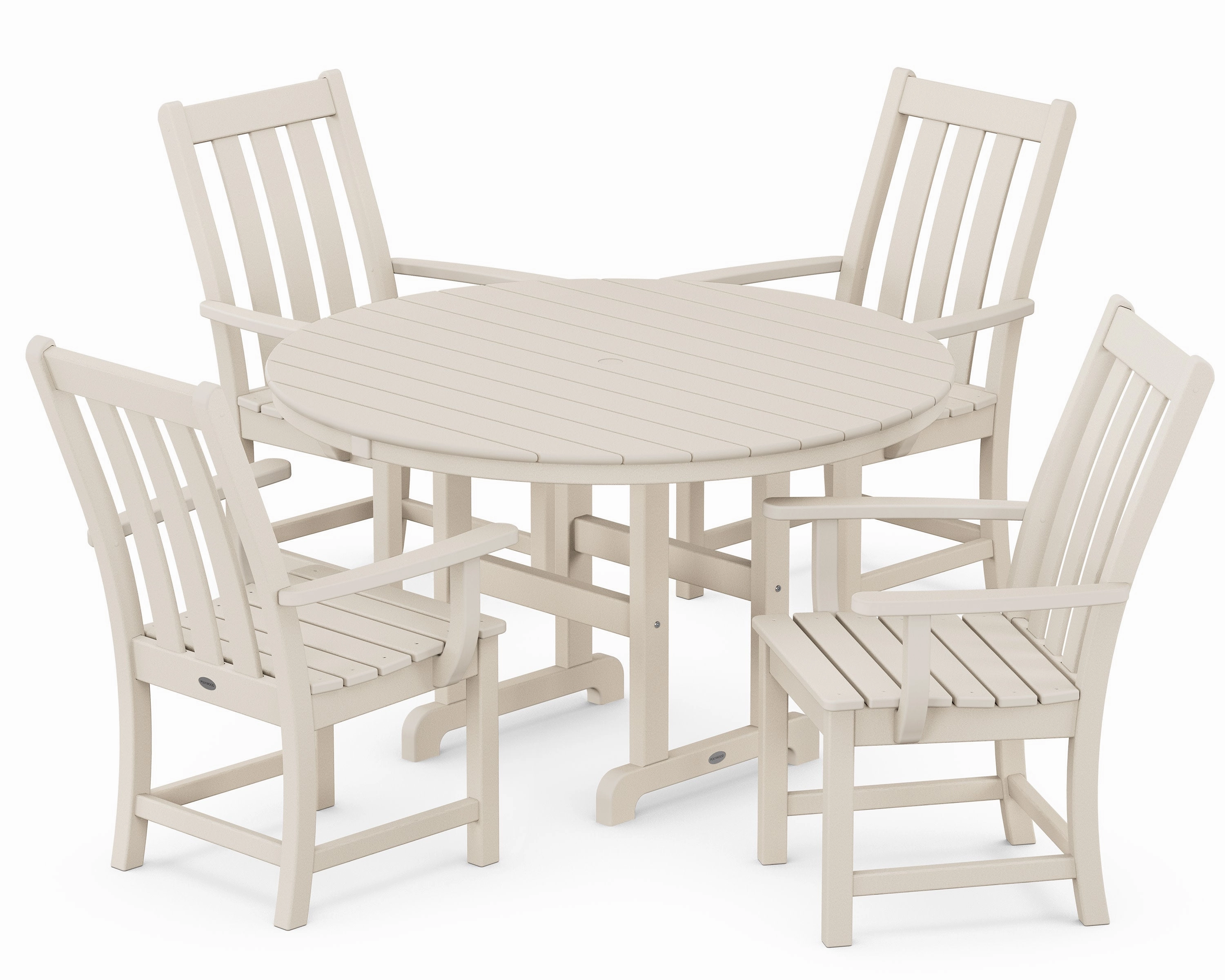 Vineyard 5-Piece Round Farmhouse Dining Set