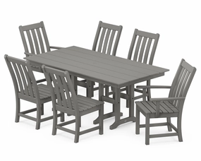 Vineyard 7-Piece Farmhouse Dining Setoutdoor patio furniture set